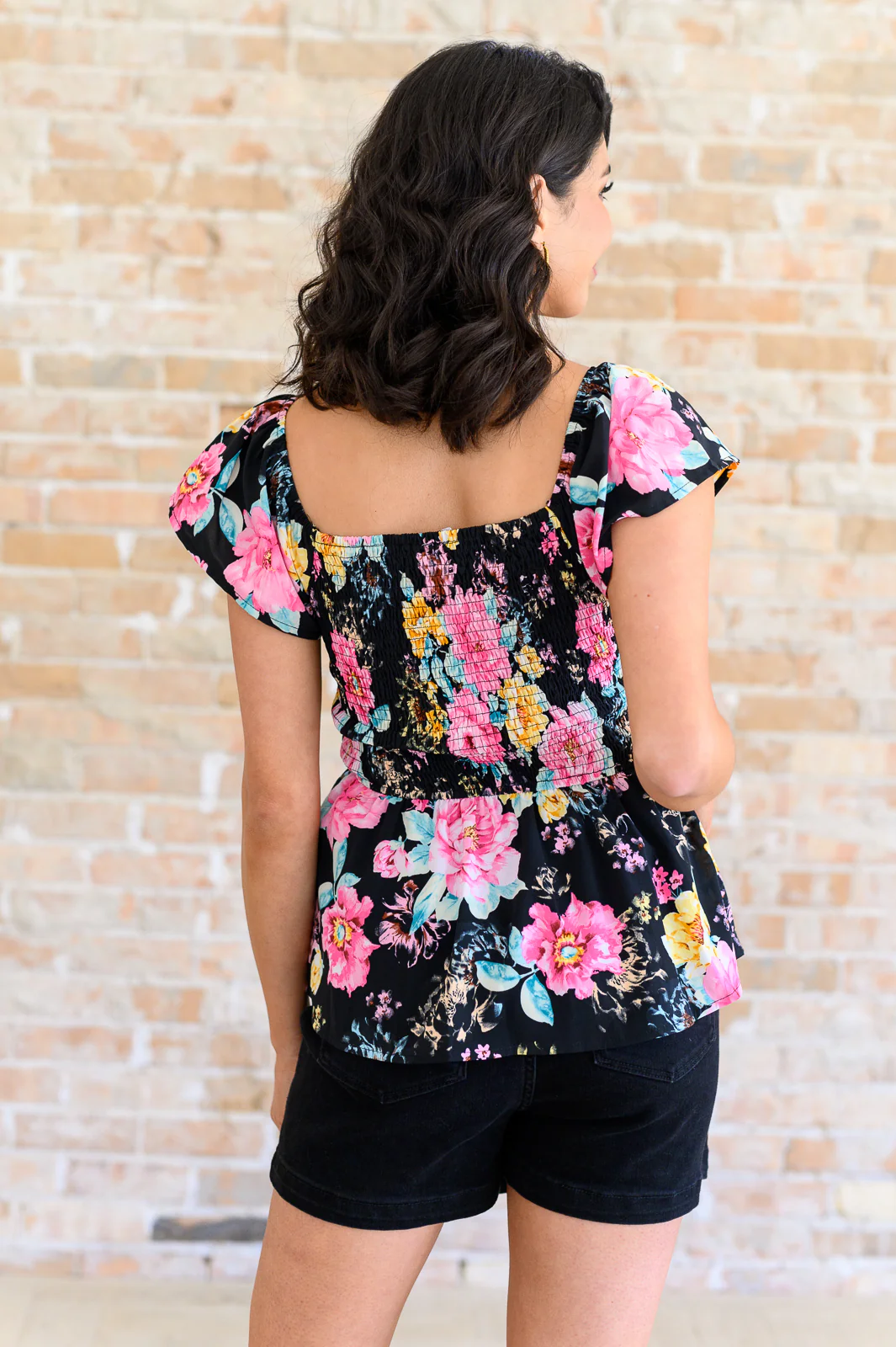 Constantly Cute Floral Top in Black Multi - 6/14/2024 - Image 5