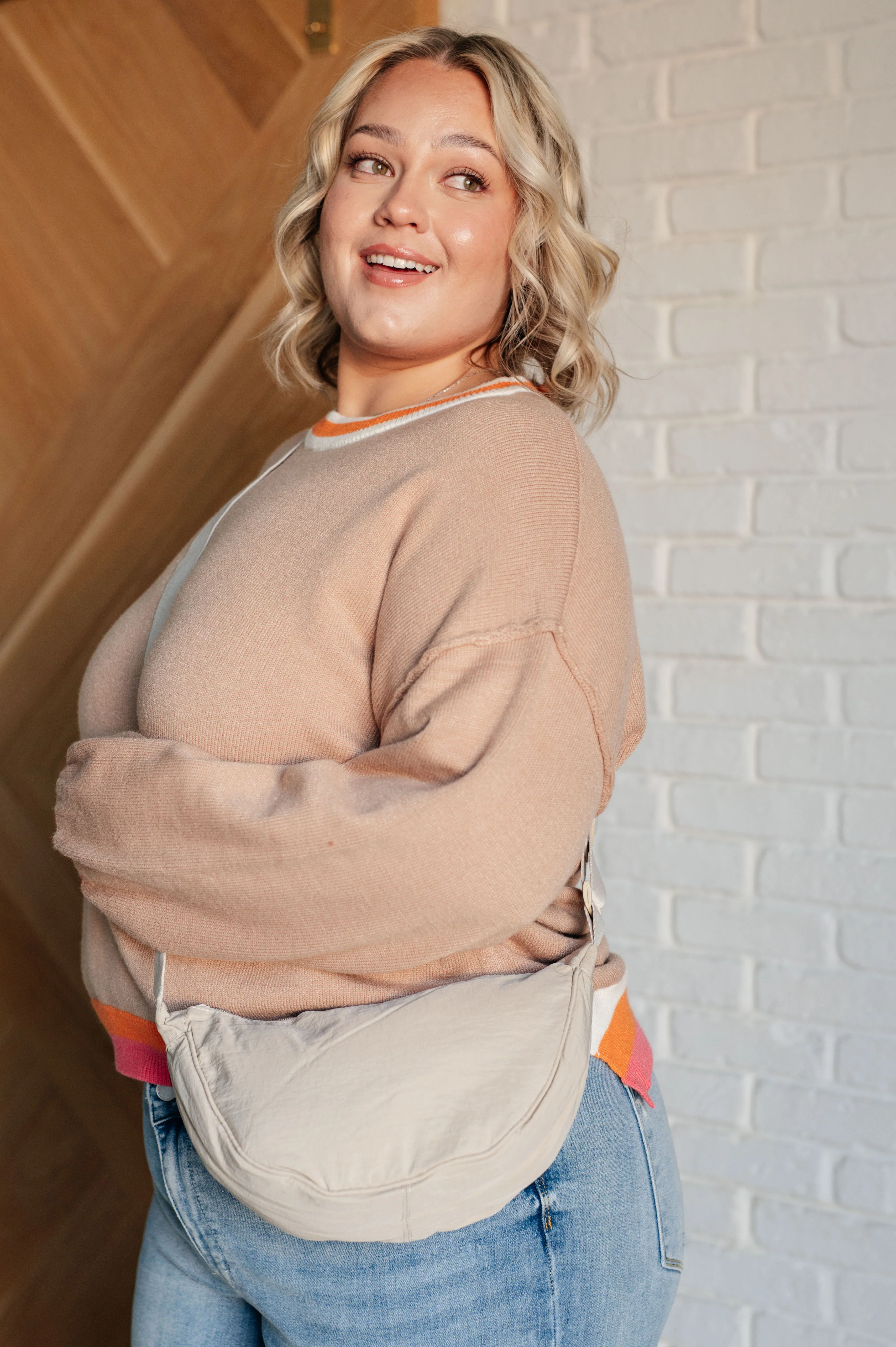 Conversational Moment Striped Trim Sweater - 2/9/2026 - Image 8
