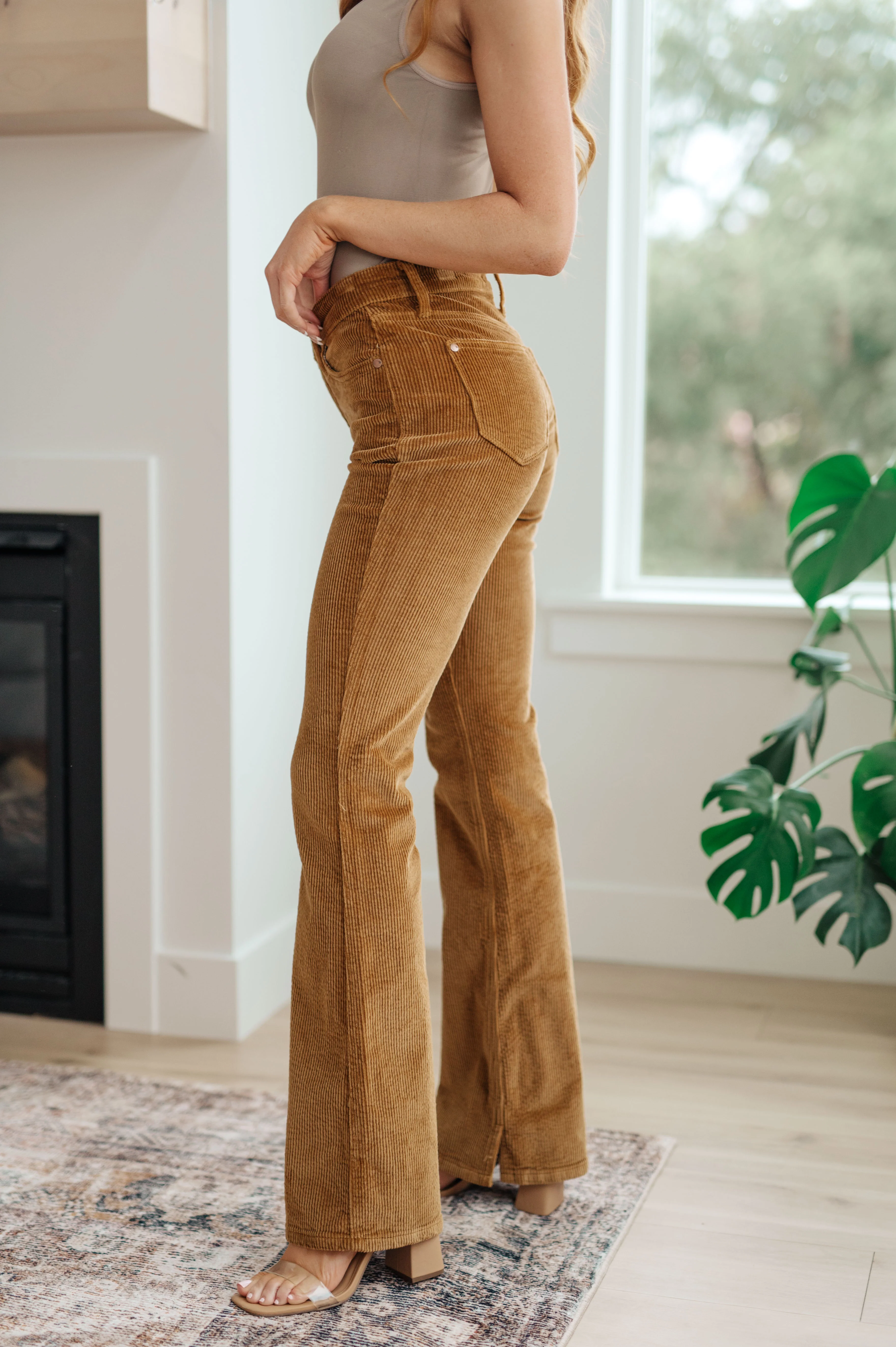 Cordelia Bootcut Corduroy Pants in Camel - 10/11/2023 - Image 5