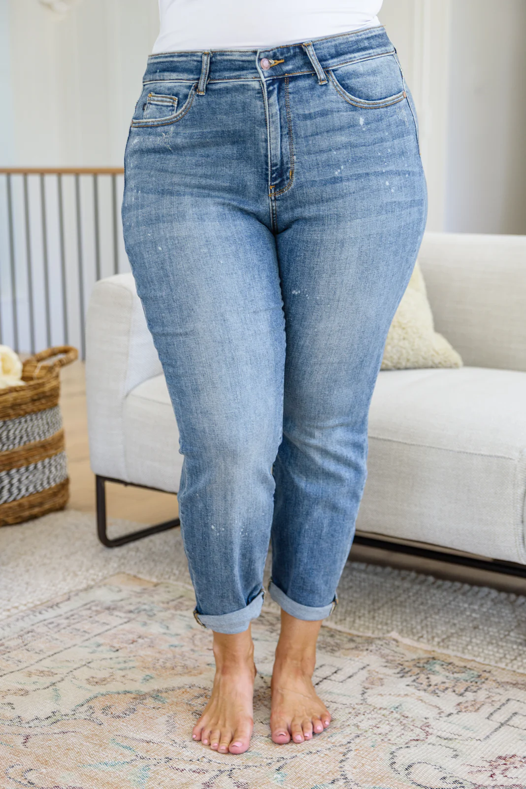 Corey Hi Rise Bleach Splash Boyfriend Jeans - 9/22/2022 - Image 9
