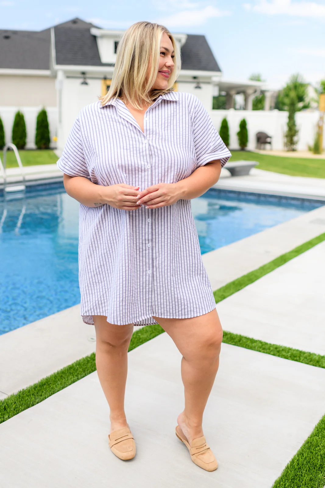 Cornelia Striped Shirt Dress - 3/26/2024 - Image 11