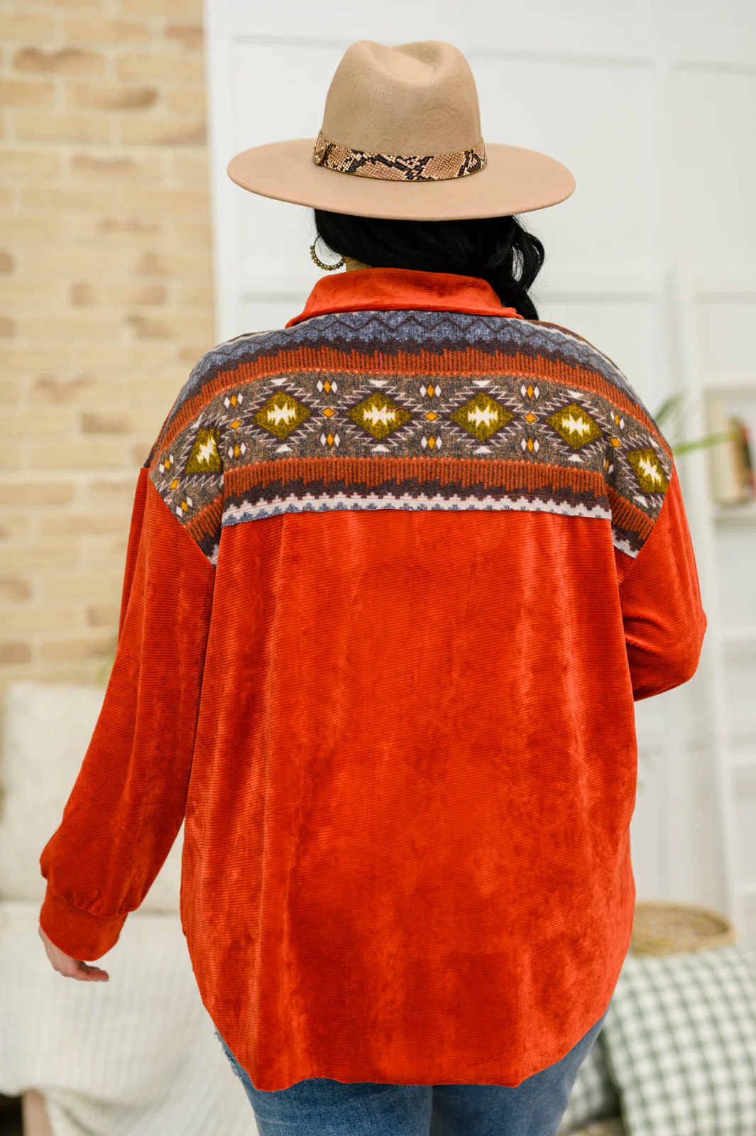 Cozy Cabin Days Sweater in Burnt Orange - 1/10/23 - Image 10