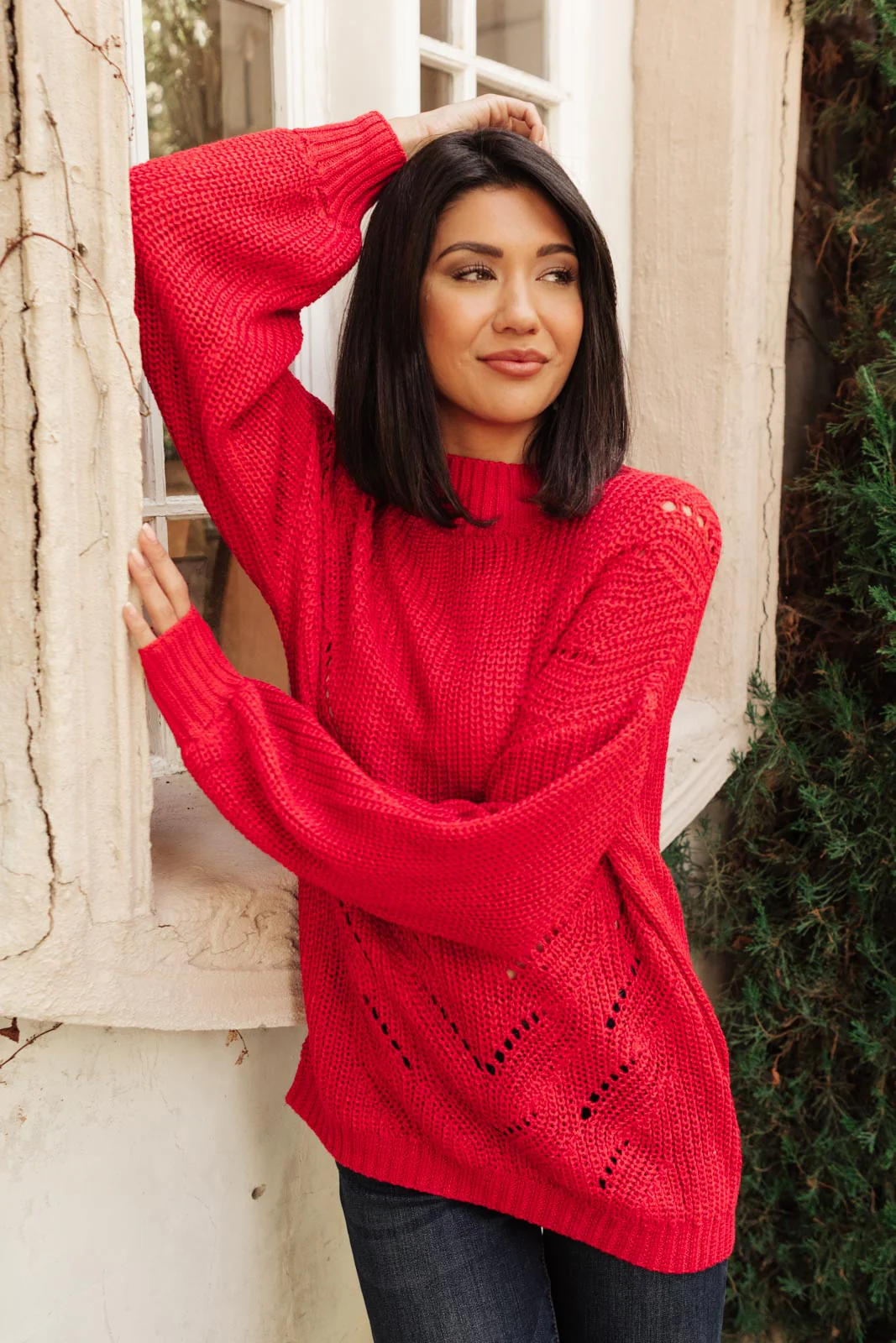 Cozy Casual Sweater in Lipstick - 10/28/2021 - Image 9