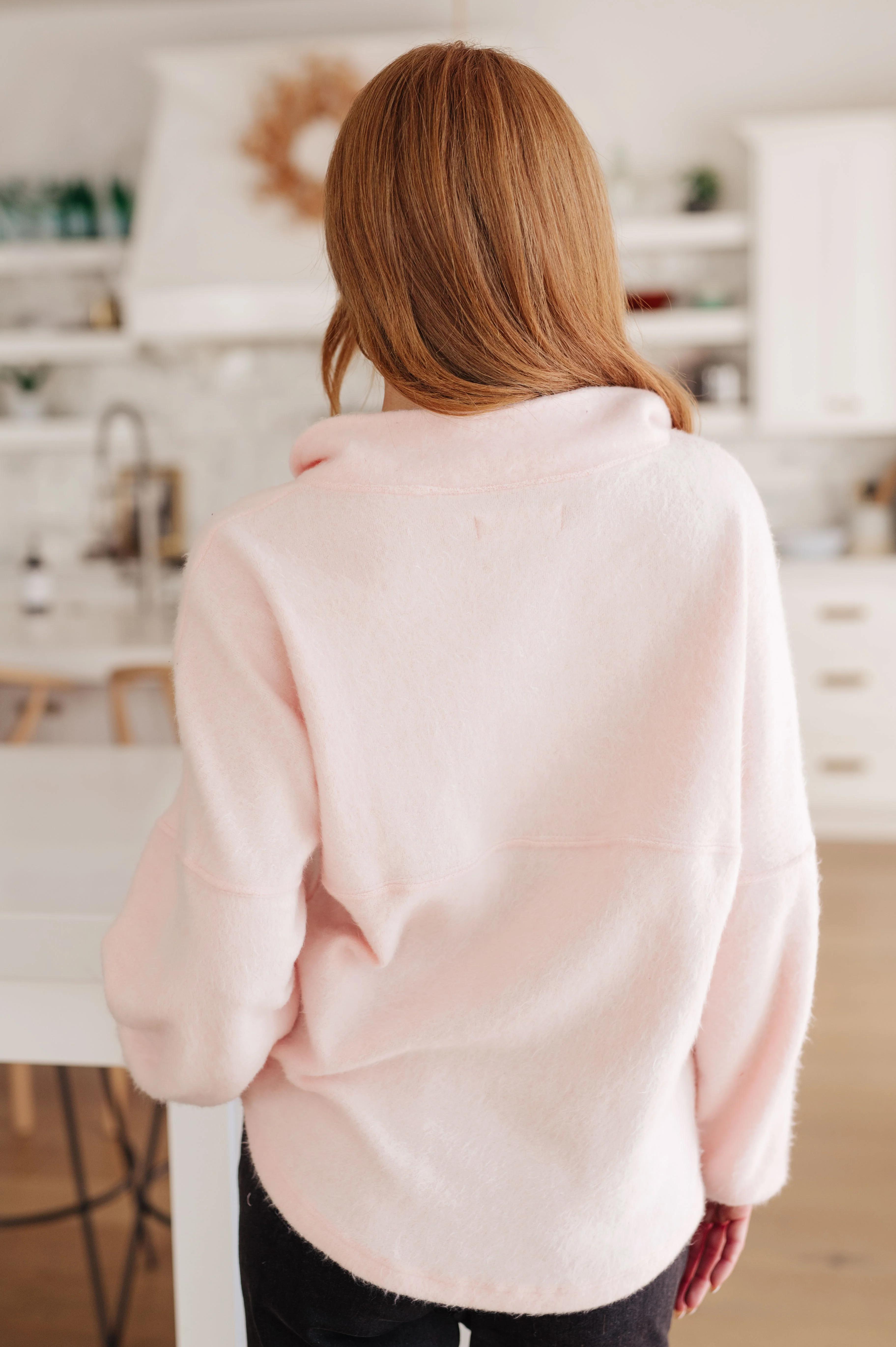 Cozy Moment 1/2 Zip Pullover in Blush - 11/10/2023 - Image 8