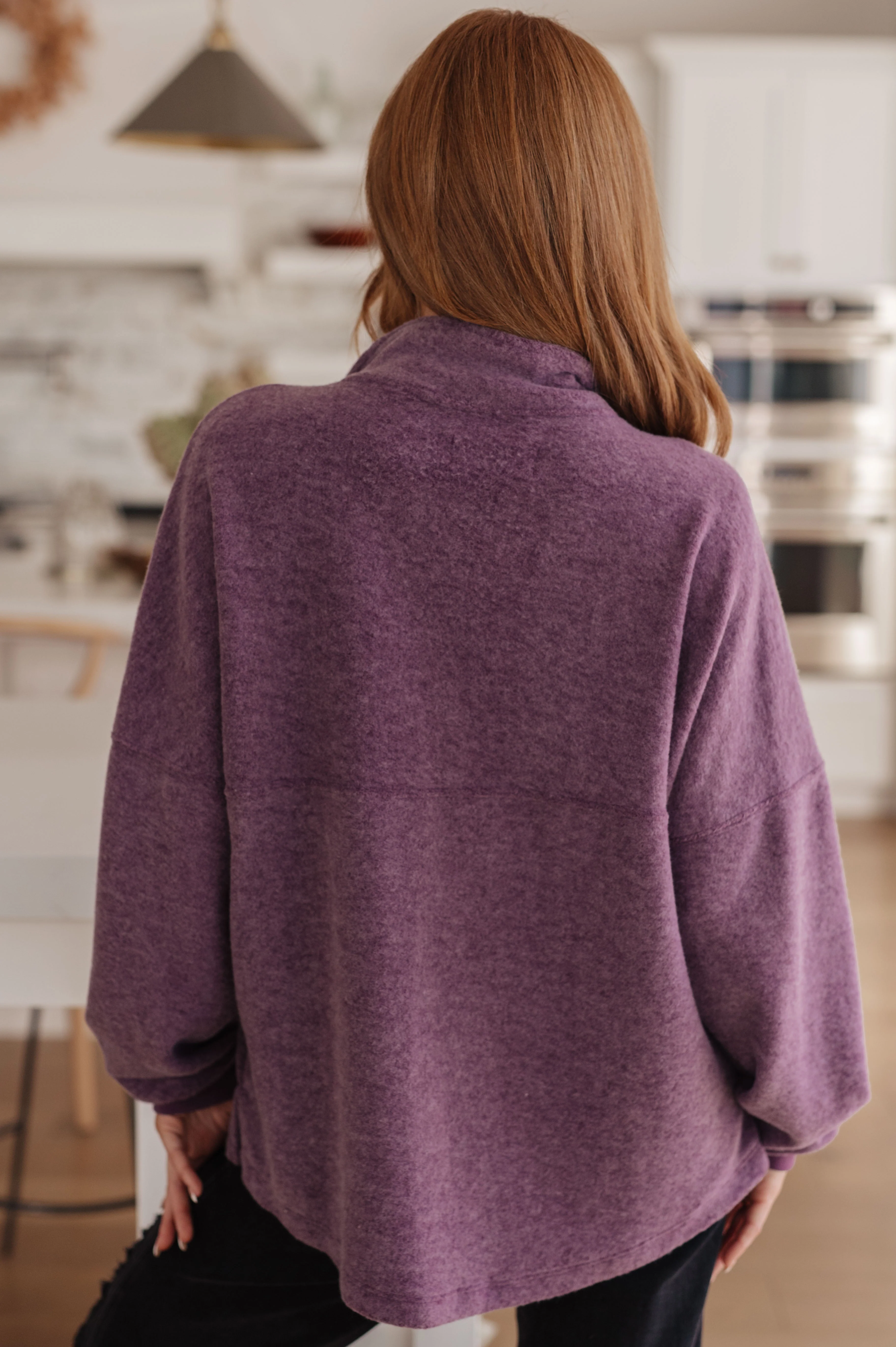 Cozy Moment 1/2 Zip Pullover in Purple - 11/10/2023 - Image 7