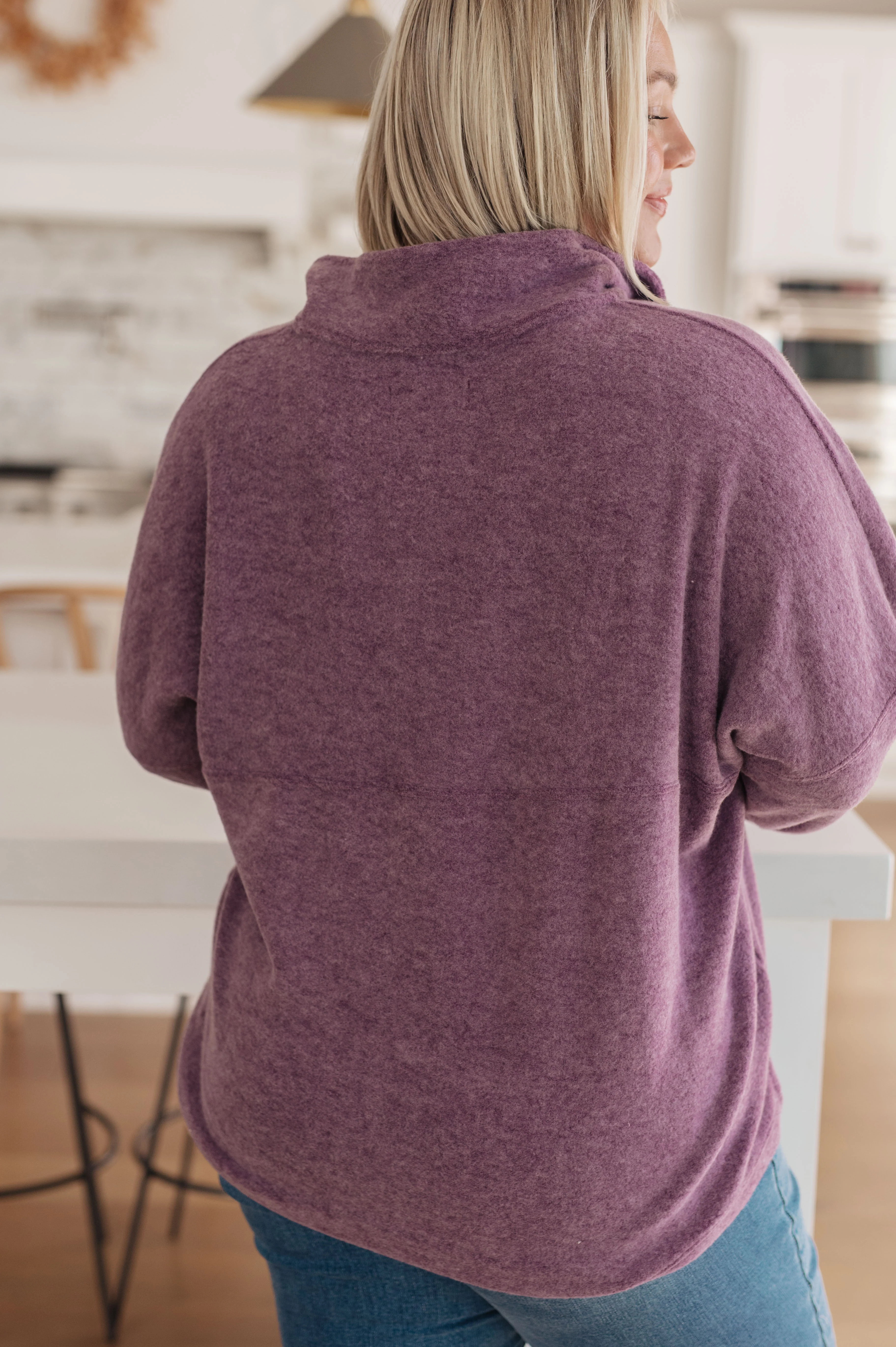 Cozy Moment 1/2 Zip Pullover in Purple - 11/10/2023 - Image 8
