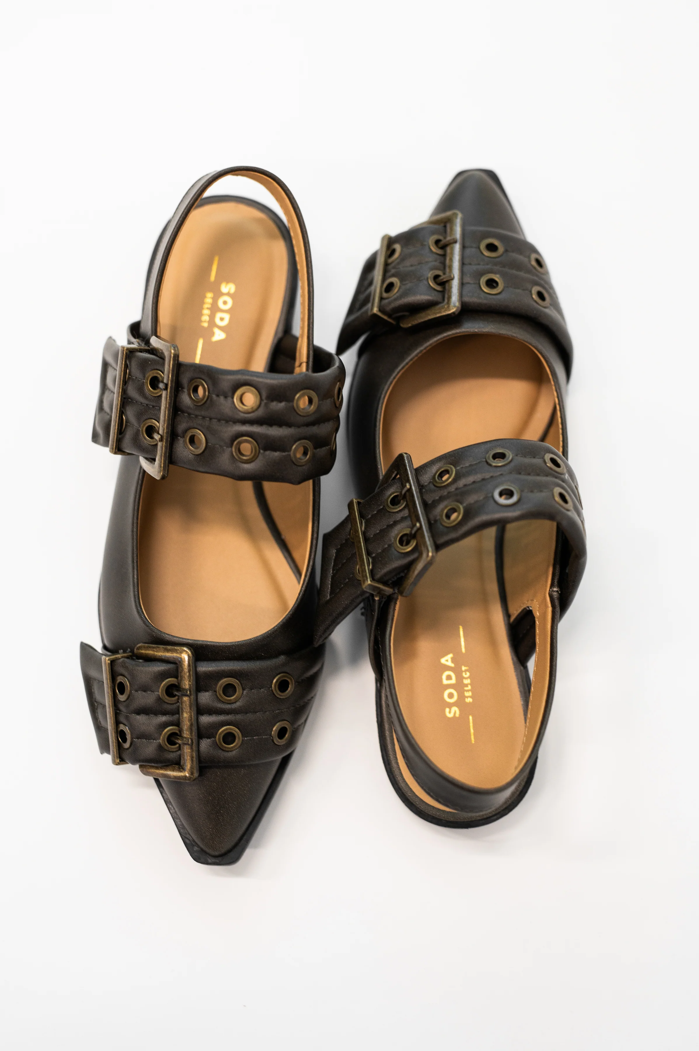 Crazy Train Buckle Pointy Toe Flats - 11/11/2025 - Image 2