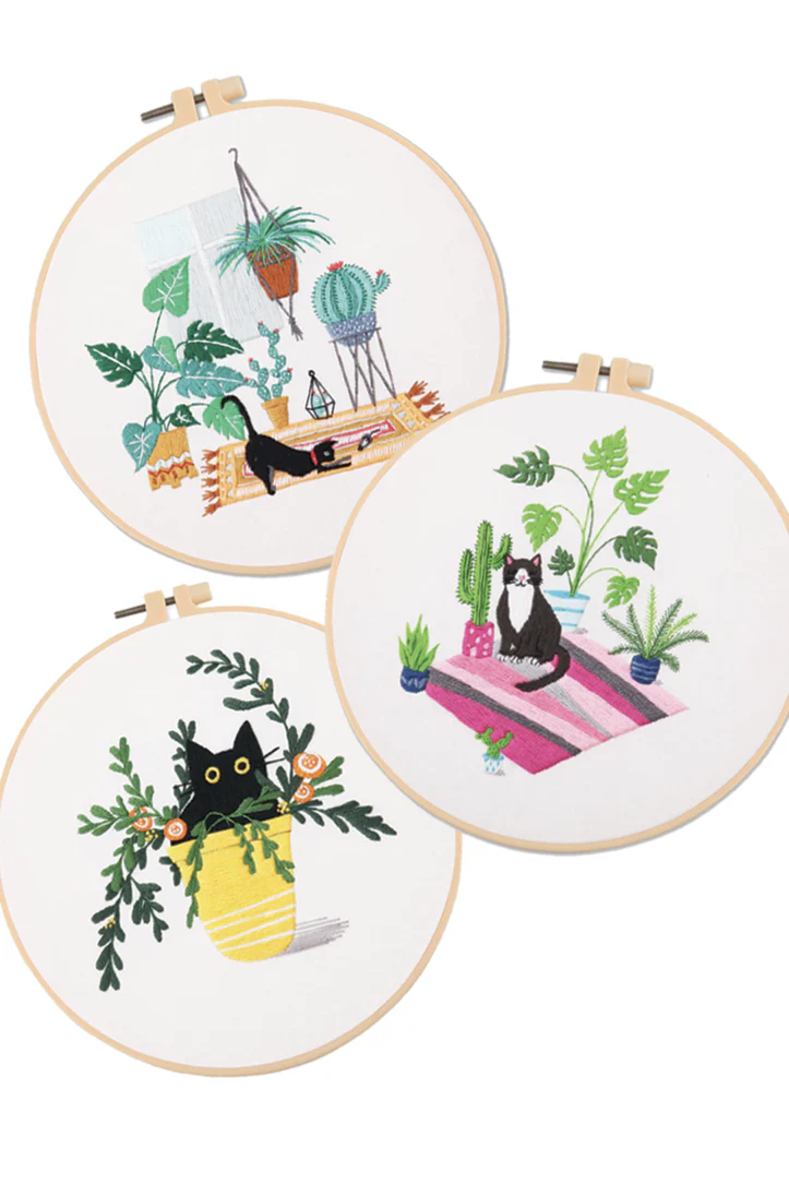 Cute Cat Embroidery Kit Yoga Kitty - 12/11/2023 - Image 3