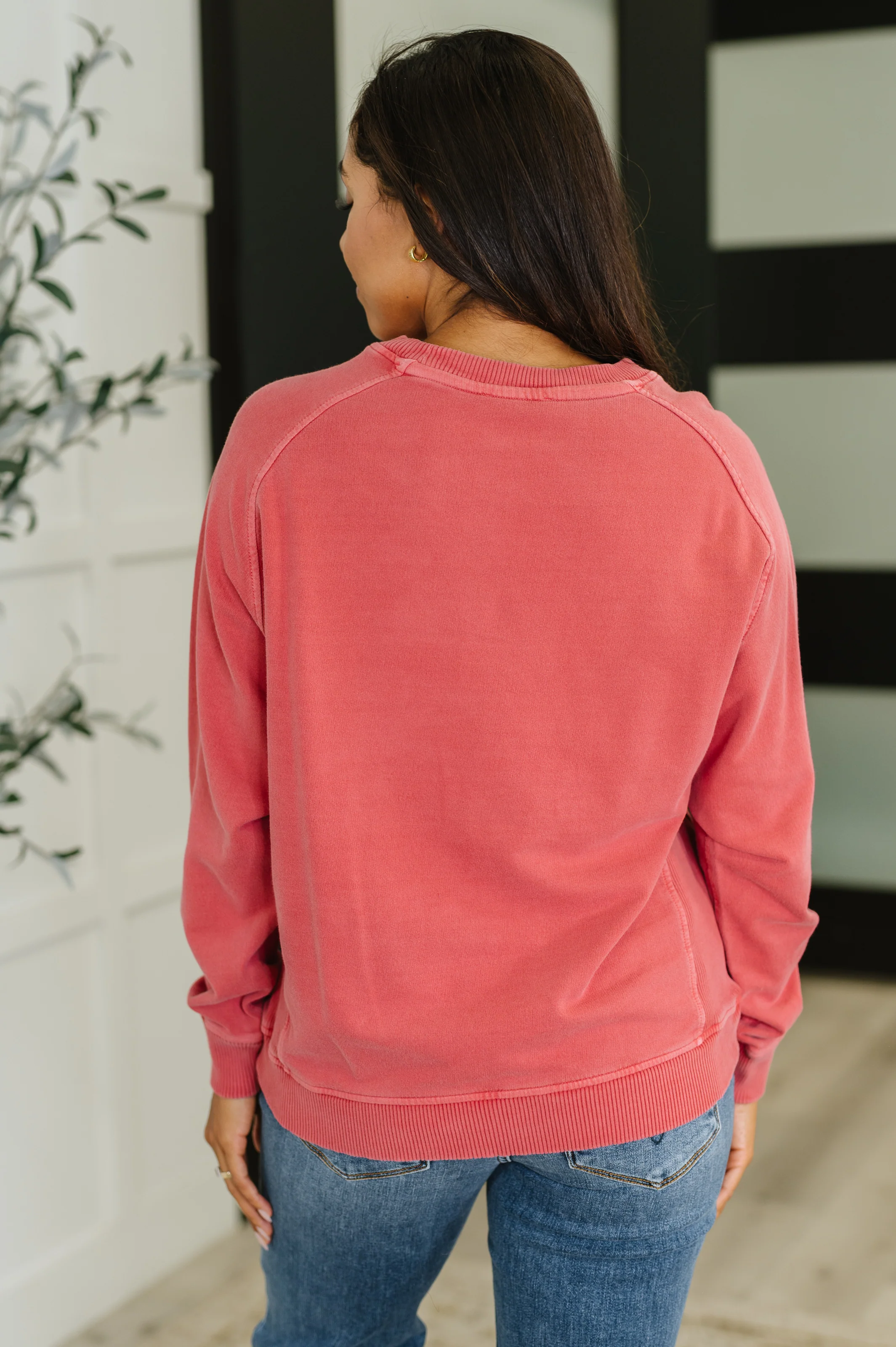 Daily Ease Mineral Wash Pullover in Ruby - 9/10/2025 - Image 4