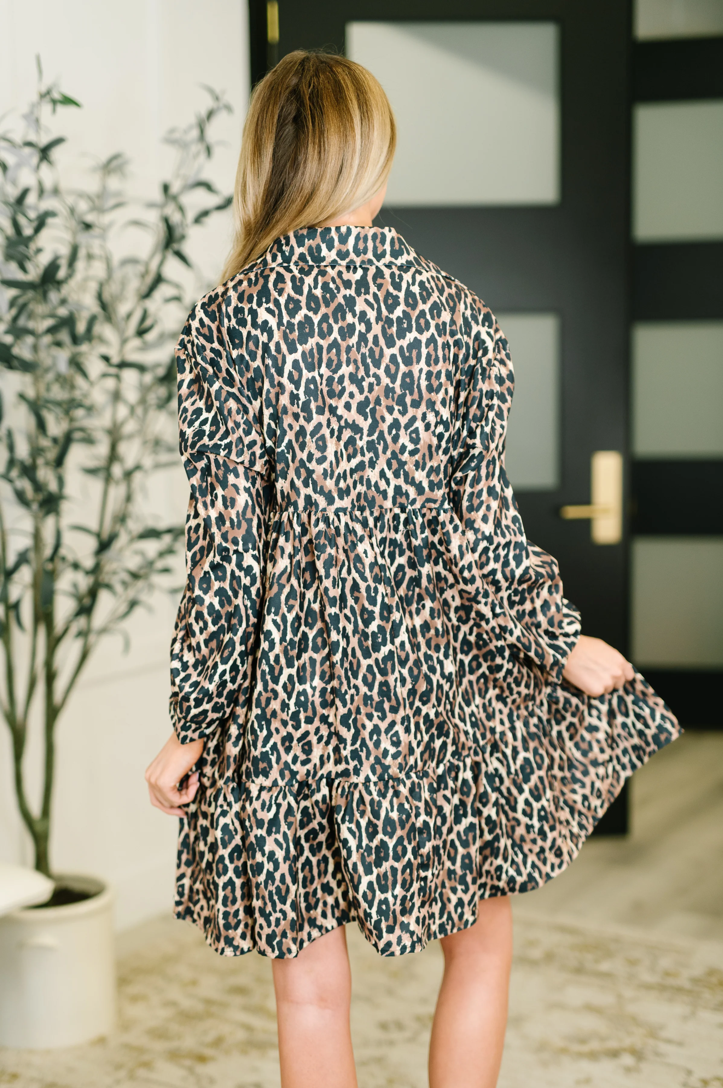 Darlin' If You Don't Mind Babydoll Leopard Print Dress - 1/6/2026 NEW - Image 4
