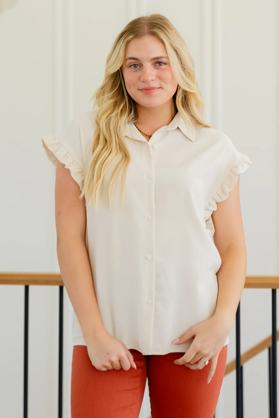 Day Date Ruffle Sleeved Blouse - 1/30/2025 - Image 9