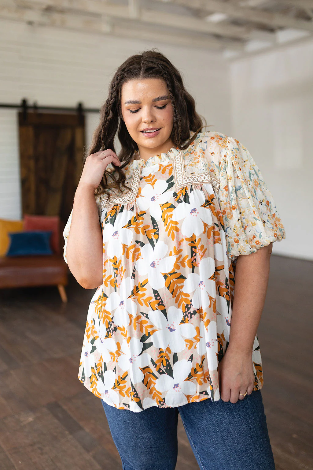 Daydreamer Mixed Floral Top - 7/13/2023 - Image 11