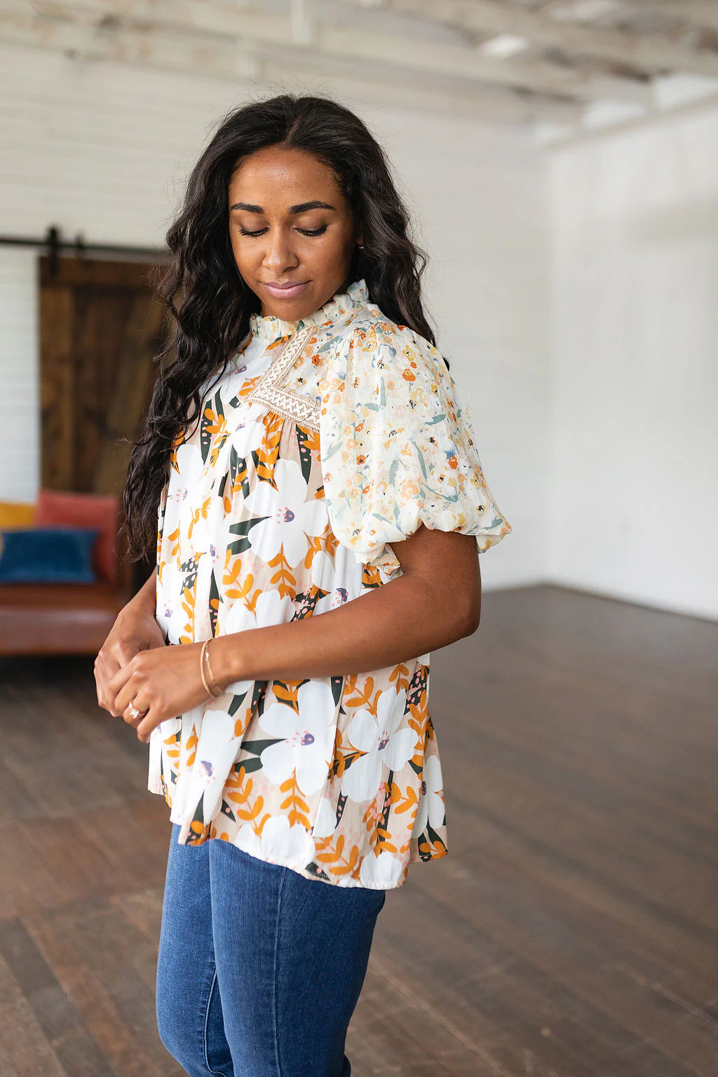 Daydreamer Mixed Floral Top - 7/13/2023 - Image 14