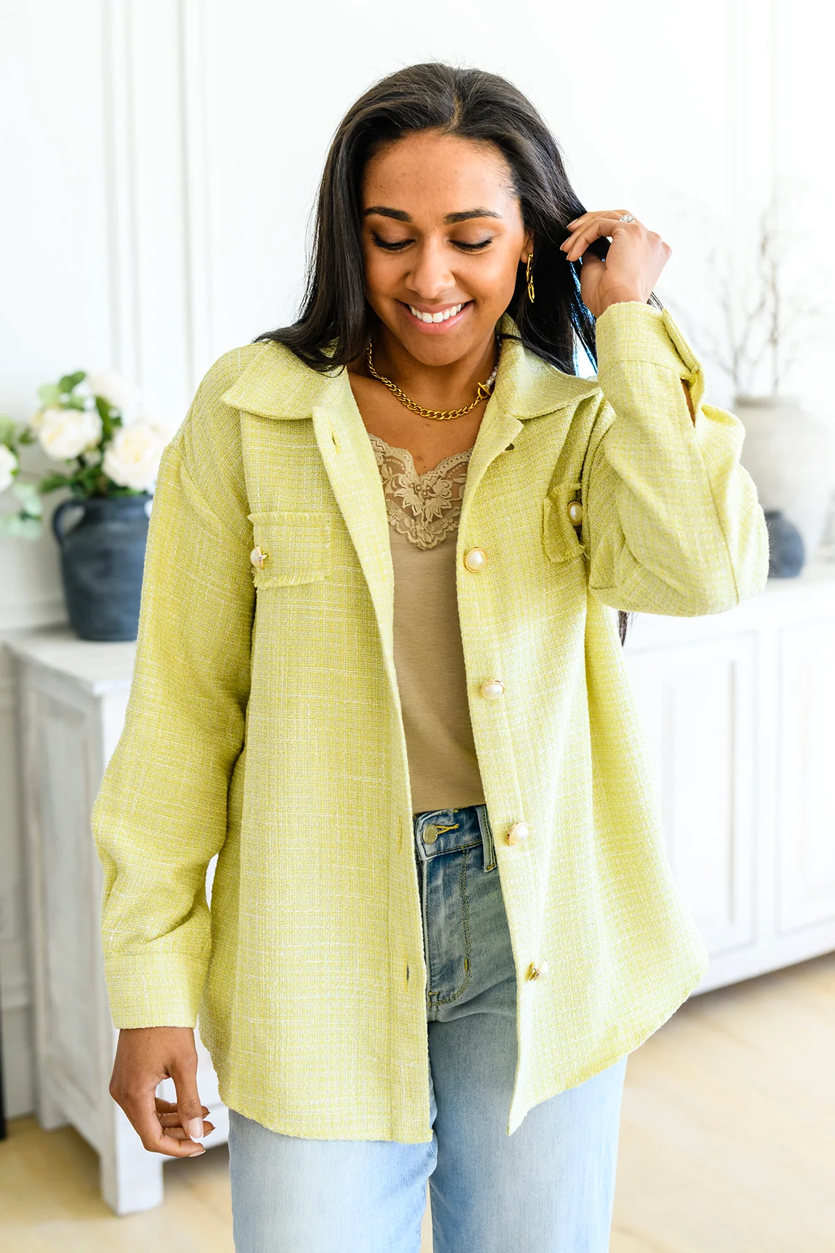 Daydreams Shacket in Yellow - 4/28/2023 - Image 2