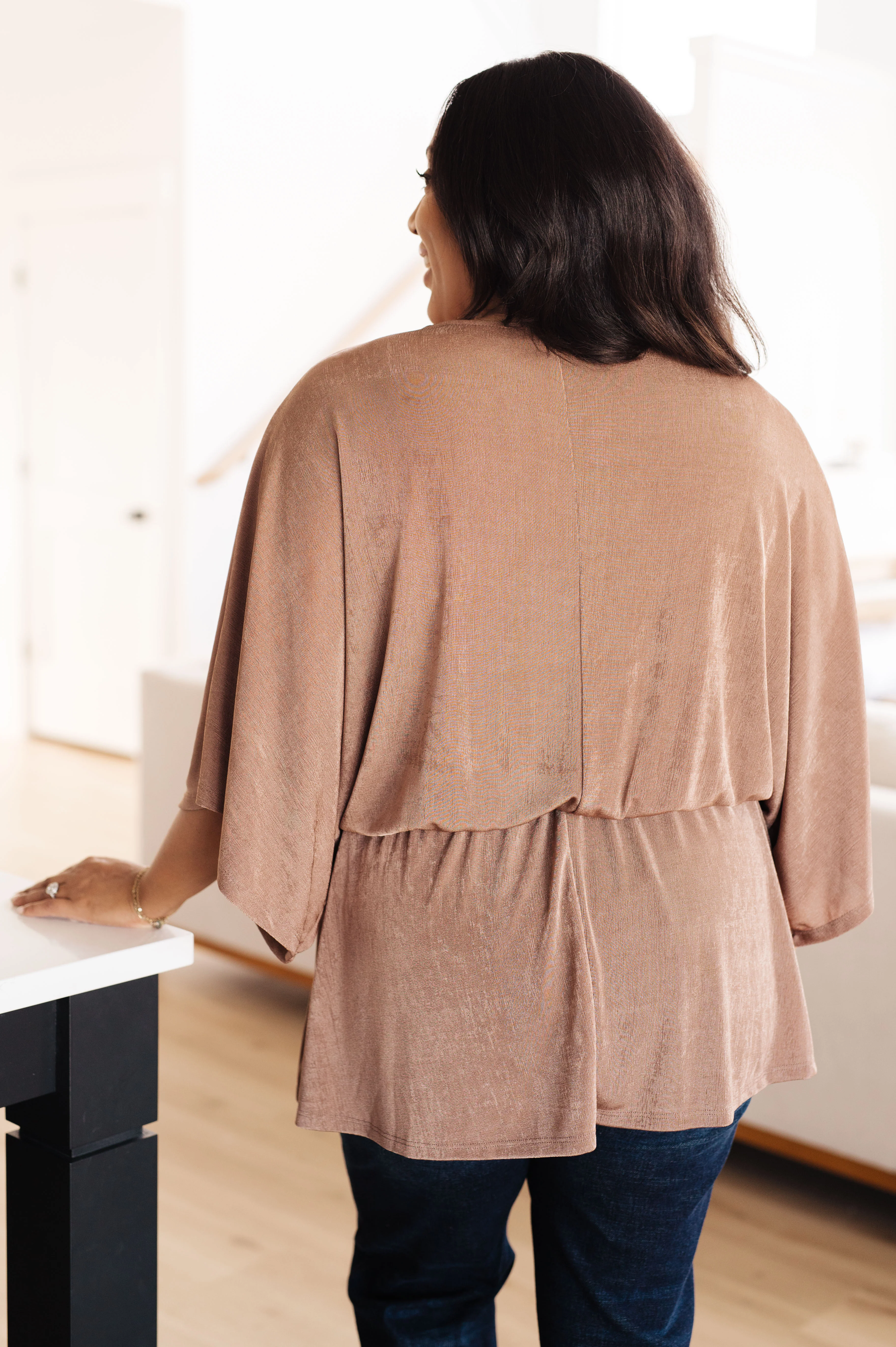 Dazzlingly Draped V-Neck Blouse - 11/8/2024 - Image 9
