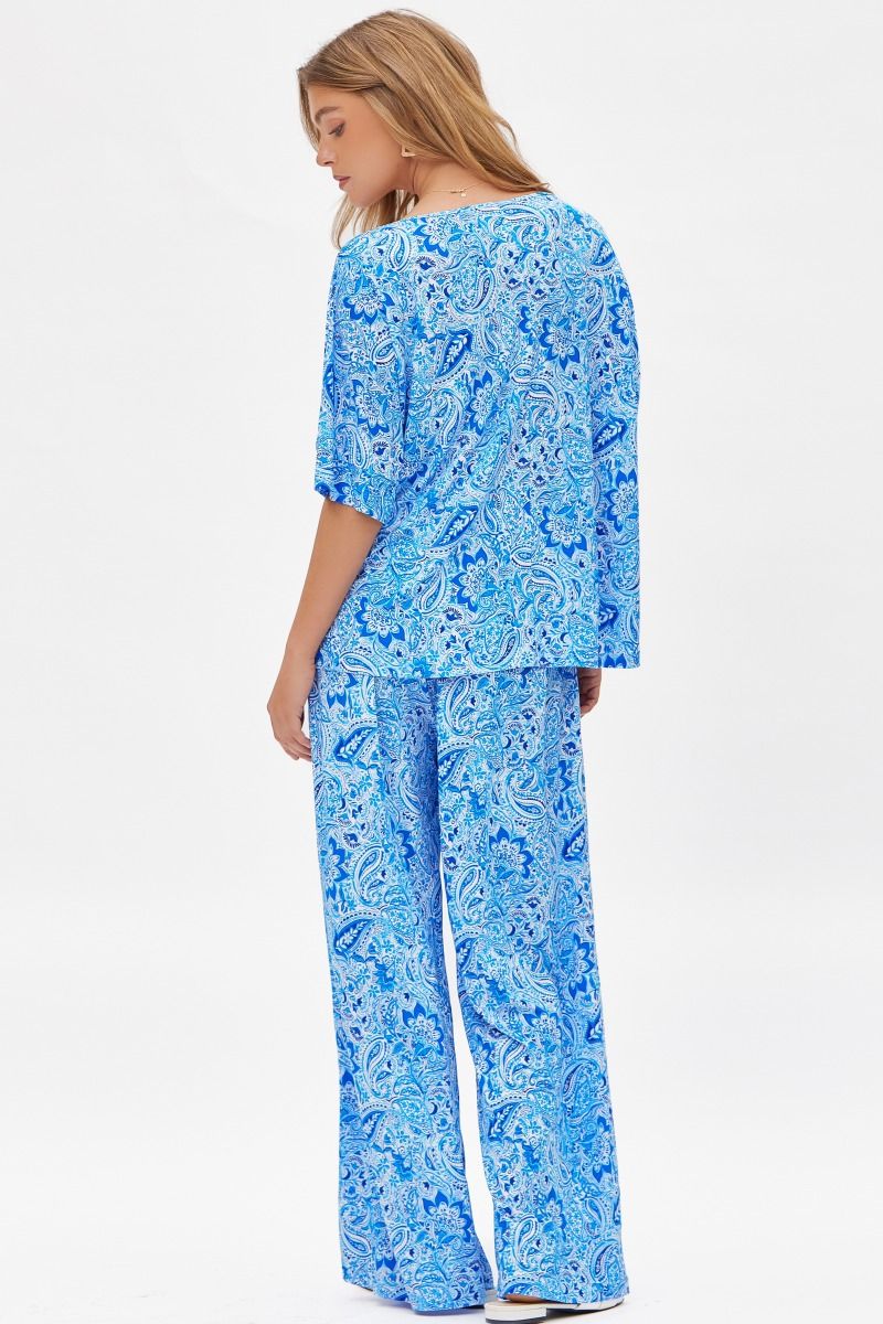 Dear Scarlett Cabana Set in PaisleyRoyal Blue - Summer 25 Capsule - Image 3
