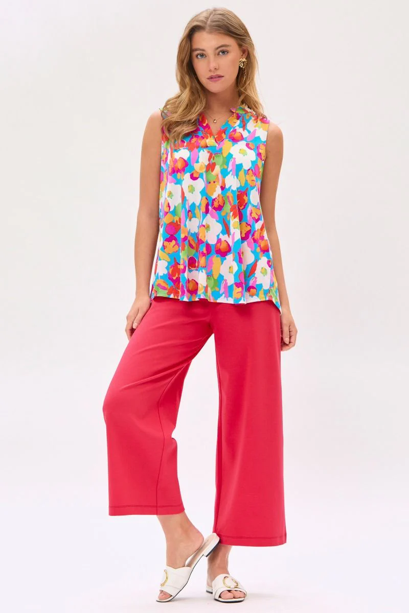 Dear Scarlett Lizzy Tank Top in Floral Aqua - Summer 25 Capsule - Image 3