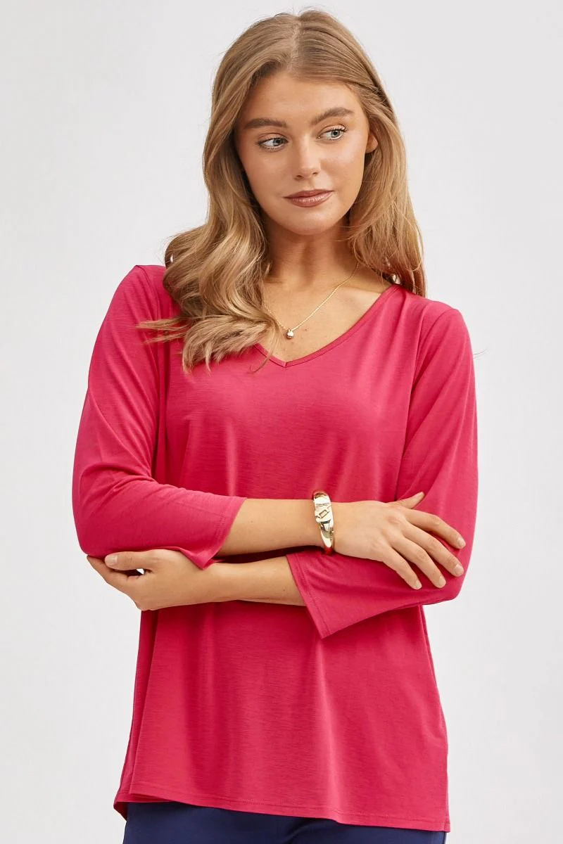 Dear Scarlett Signature Classic V-Neck Top - Summer 25 Capsule - Image 6