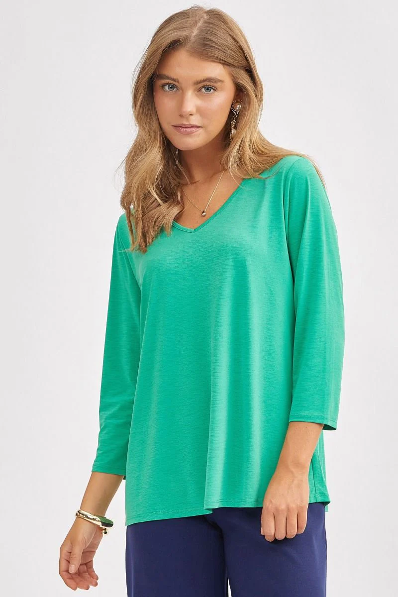 Dear Scarlett Signature Classic V-Neck Top - Summer 25 Capsule - Image 8