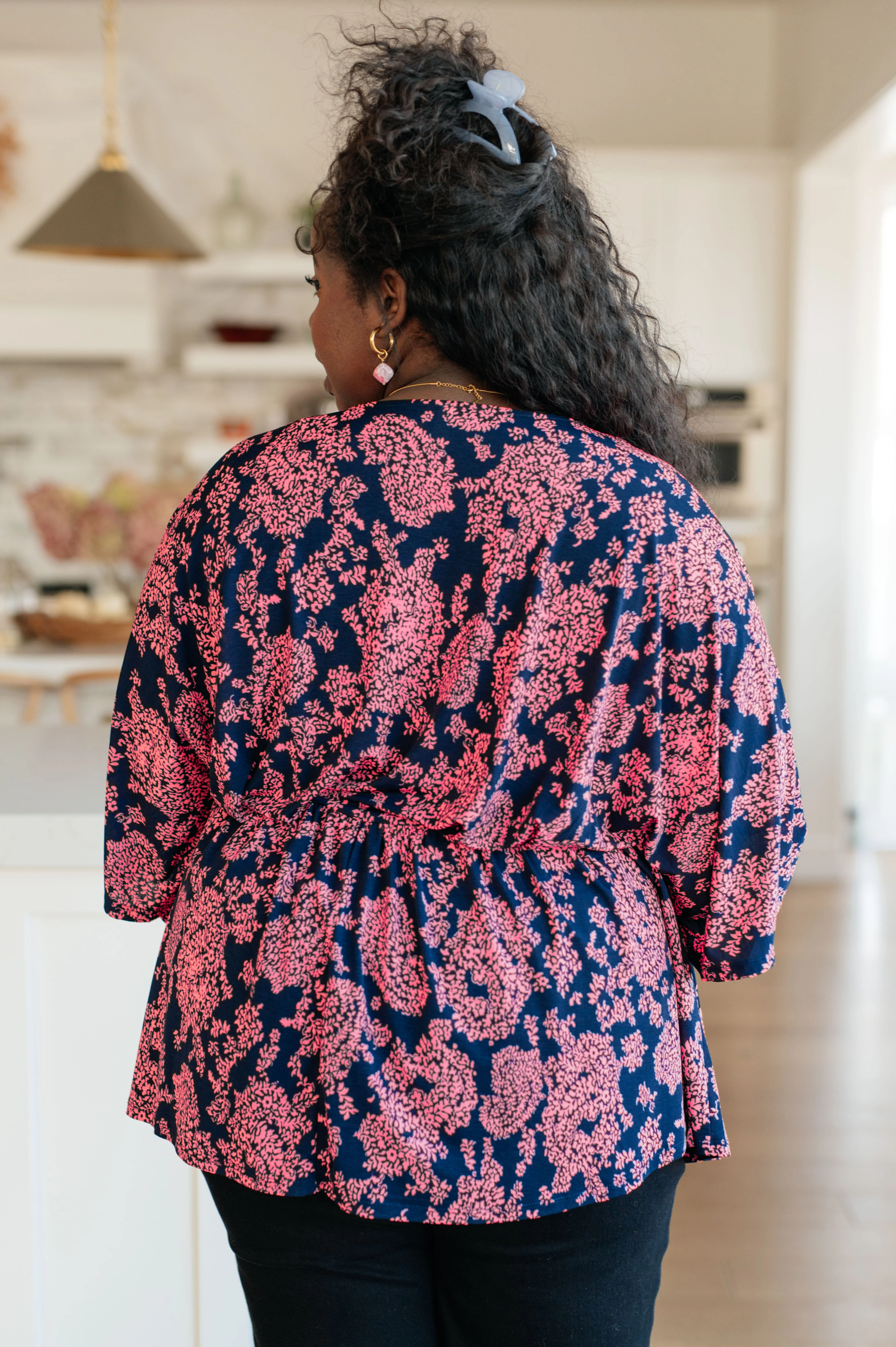 Dearest Dreamer Peplum Top in Pink Paisley - 11/17/2023 - Image 6