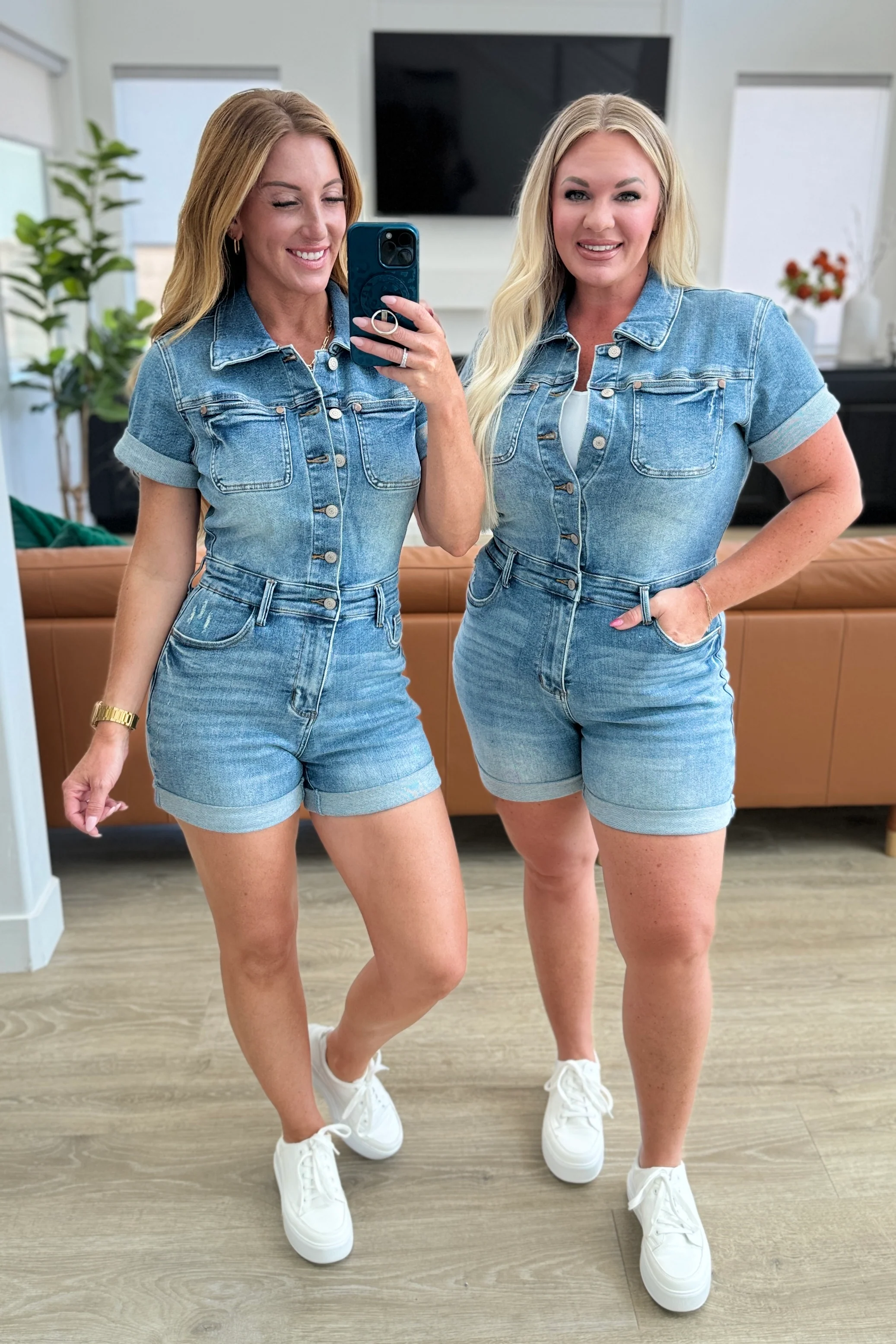 Delia High Rise Short Sleeve Romper - 5/15/2024 - Image 10