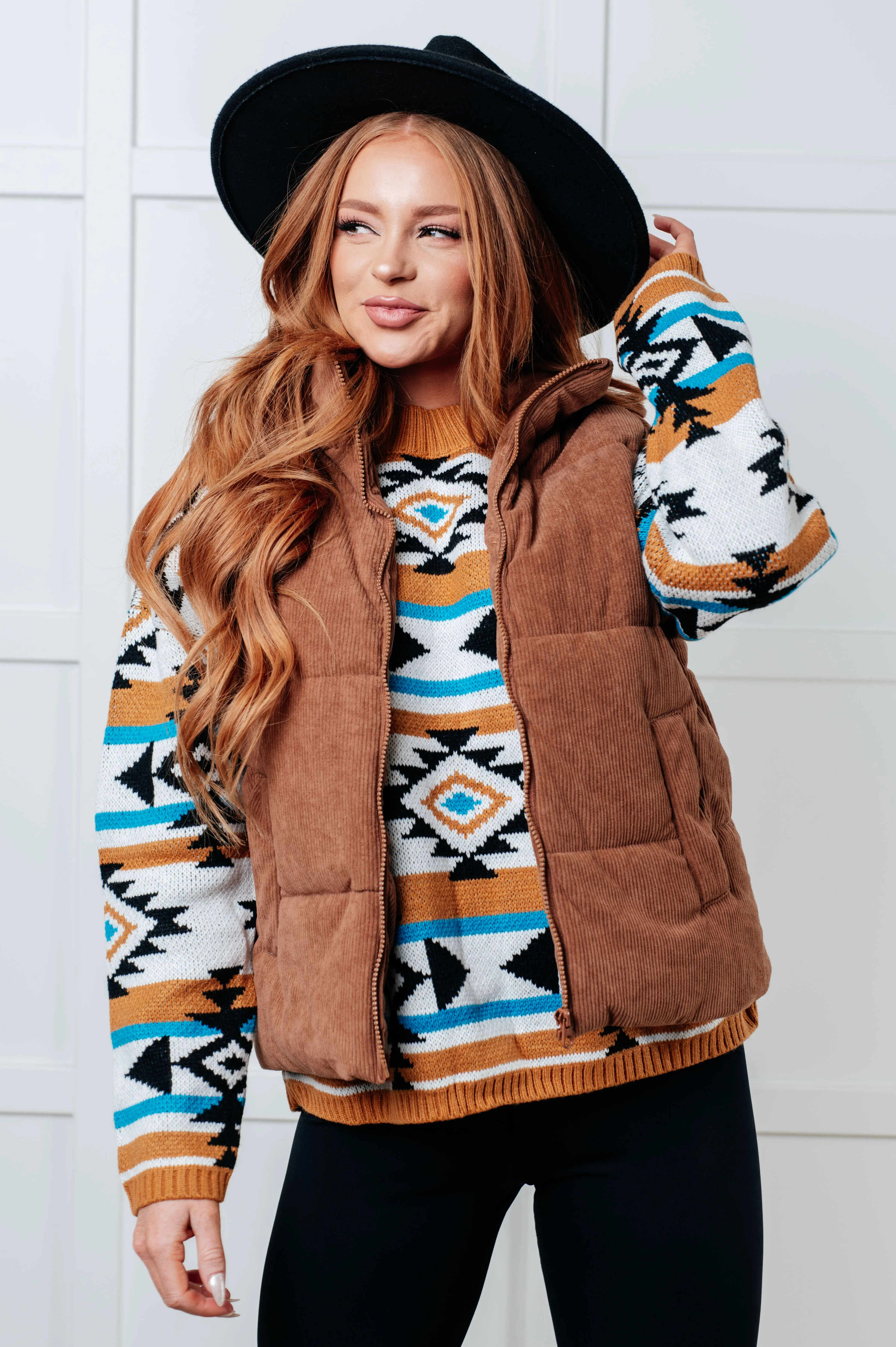 Desert Vibes Geometric Striped Sweater - 9/30/2025 NEW - Image 3