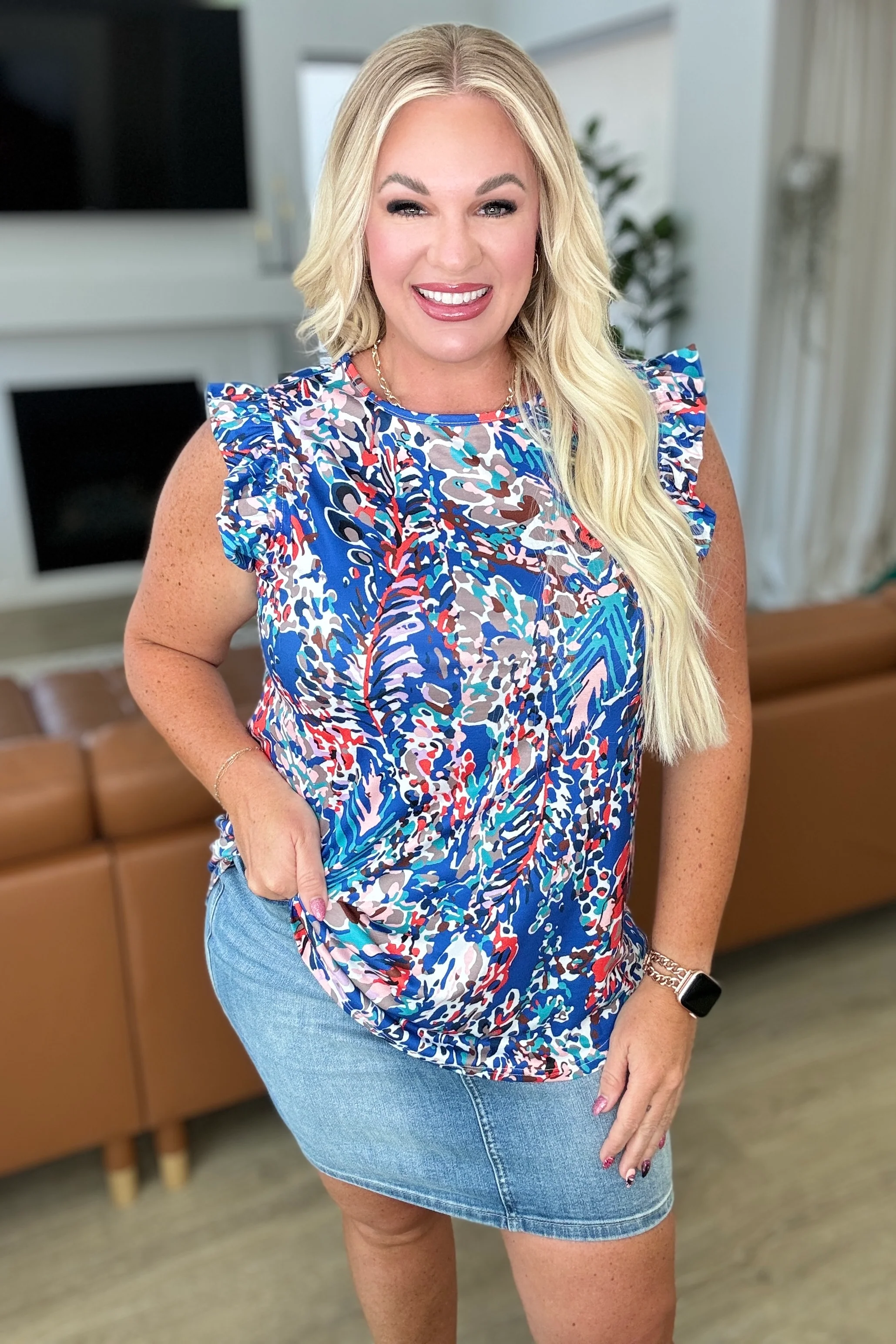 Do More Flutter Sleeve Top - 6/5/2024 - Image 3