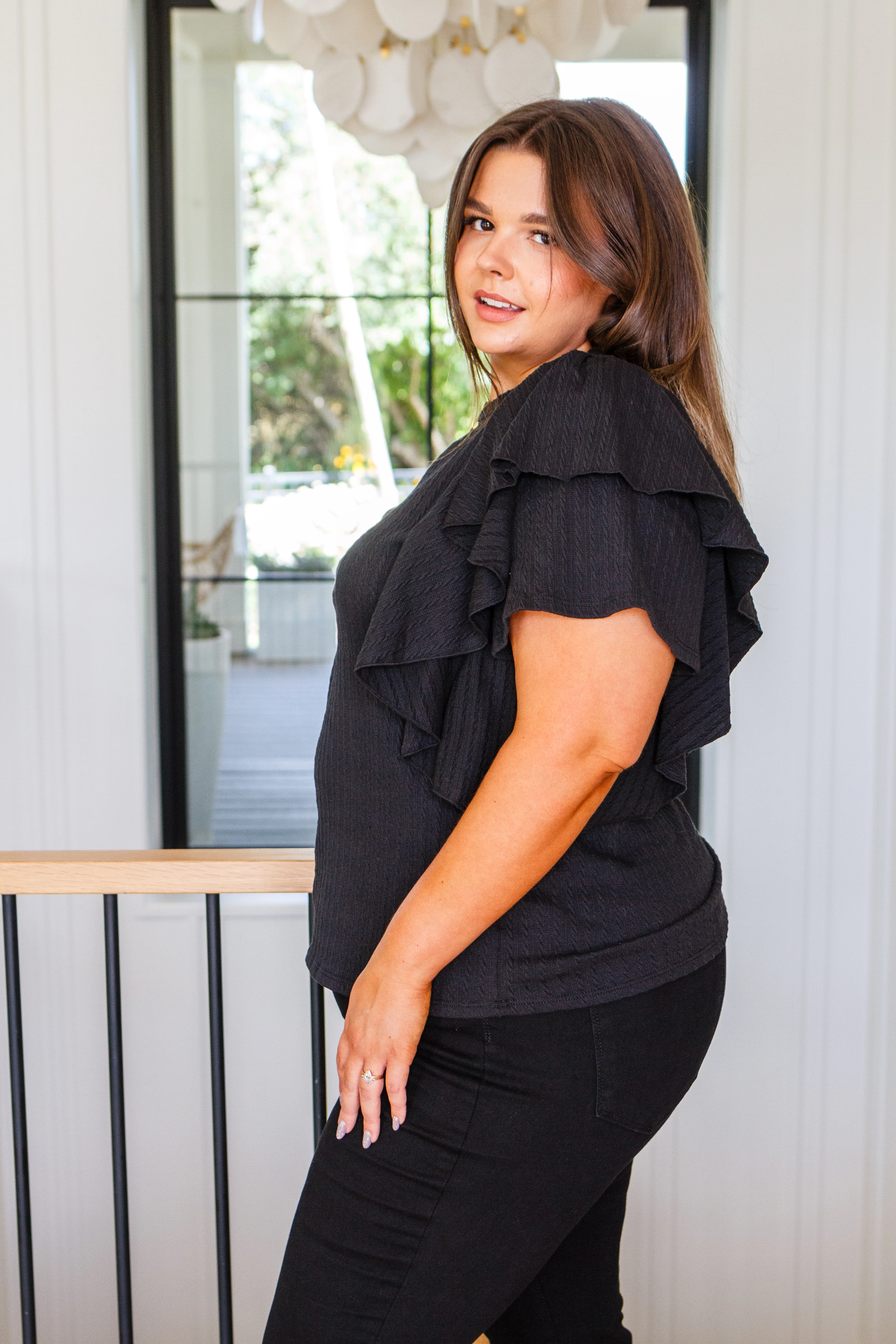 Don't Forget Me Ruffle Sleeve Top - 8/15/2023 - Image 3