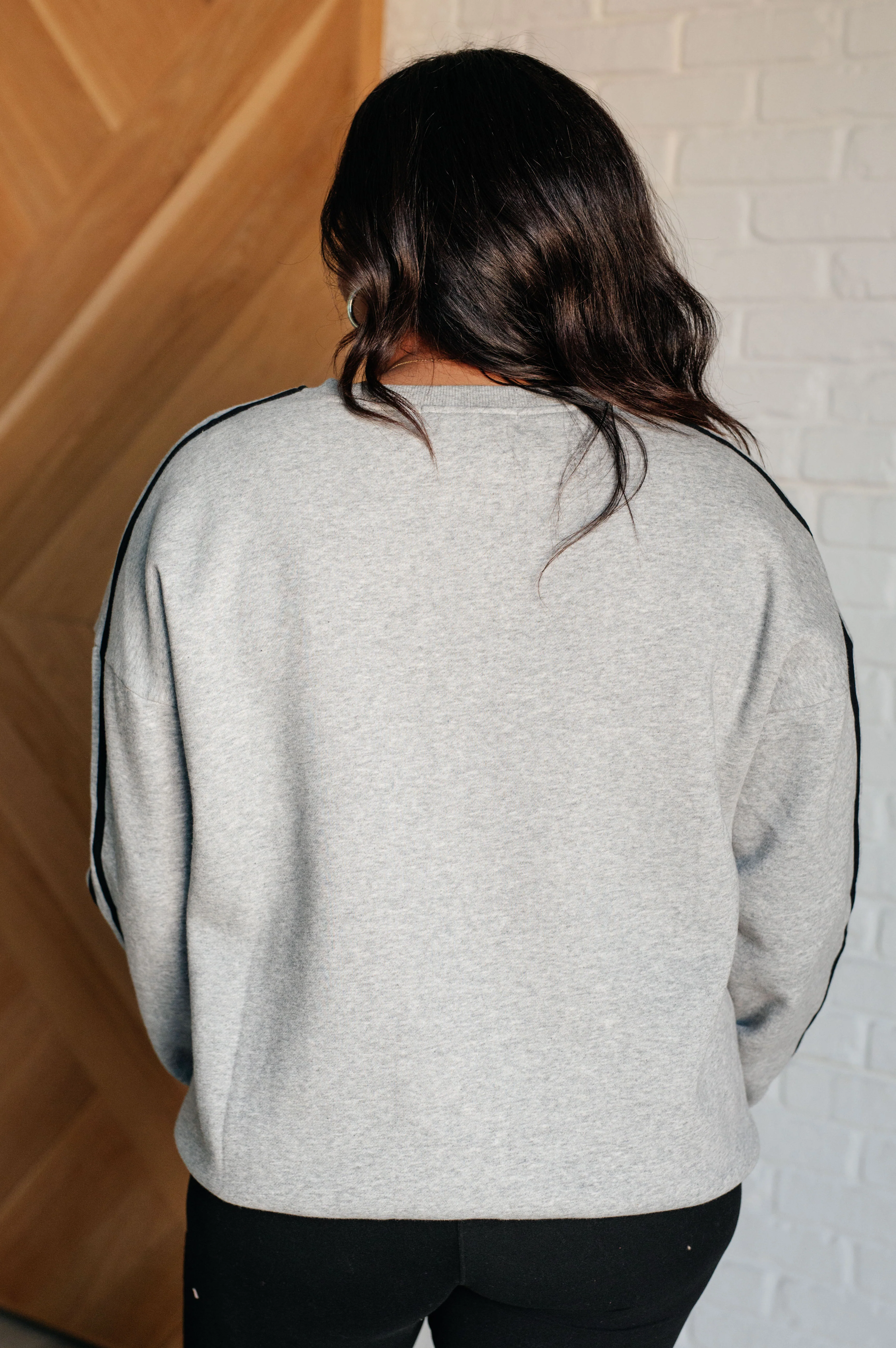Don't Get Stuck Stripe Detail Sweatshirt - 11/14/2024 - Image 11