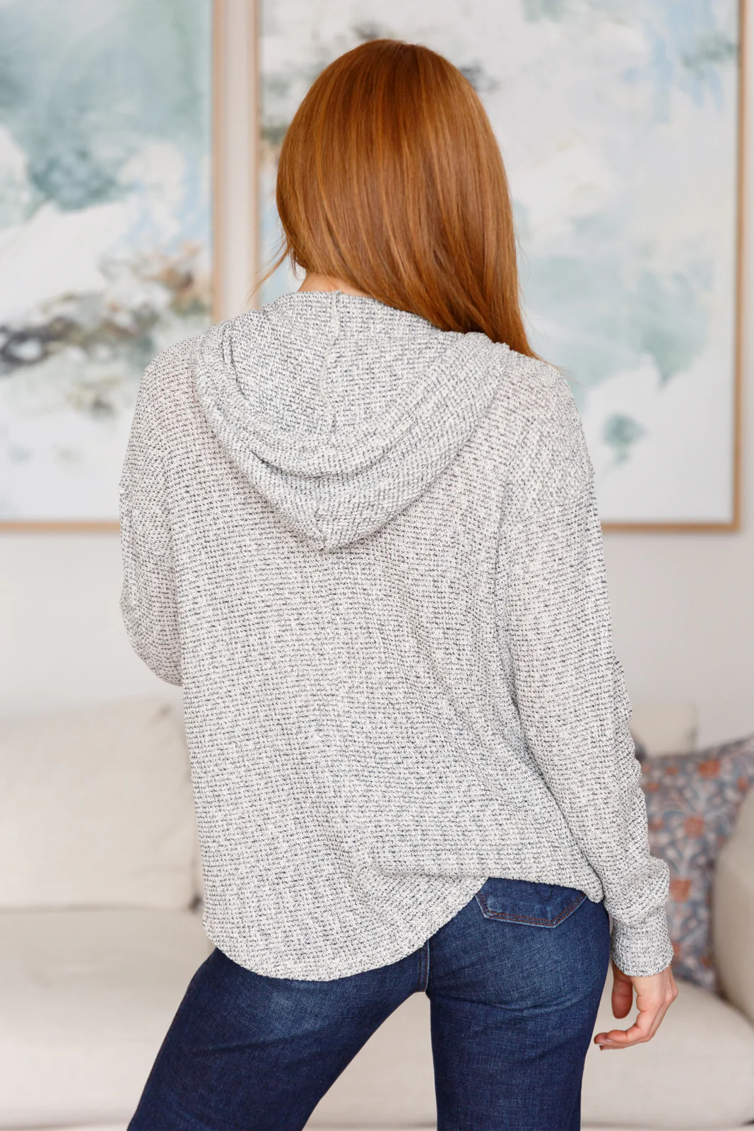 Don't Leave Me Waffle Knit Hoodie - 12/7/2023 - Image 10