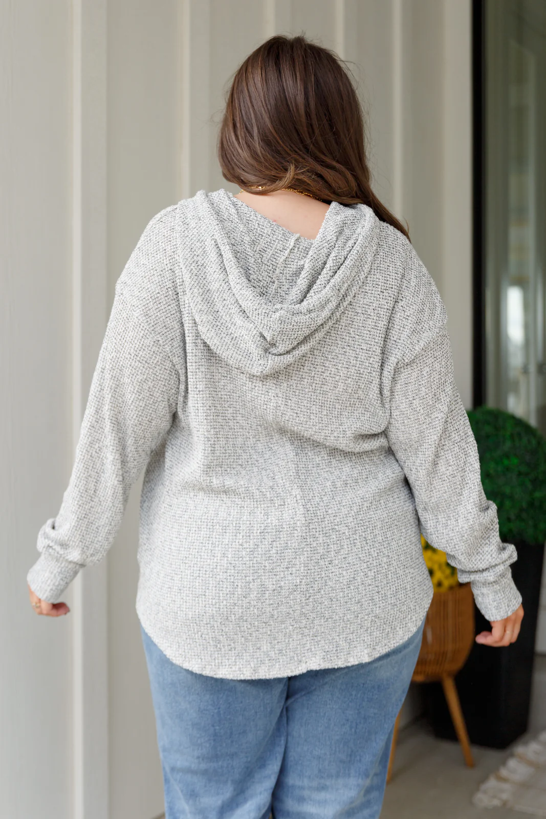 Don't Leave Me Waffle Knit Hoodie - 12/7/2023 - Image 11