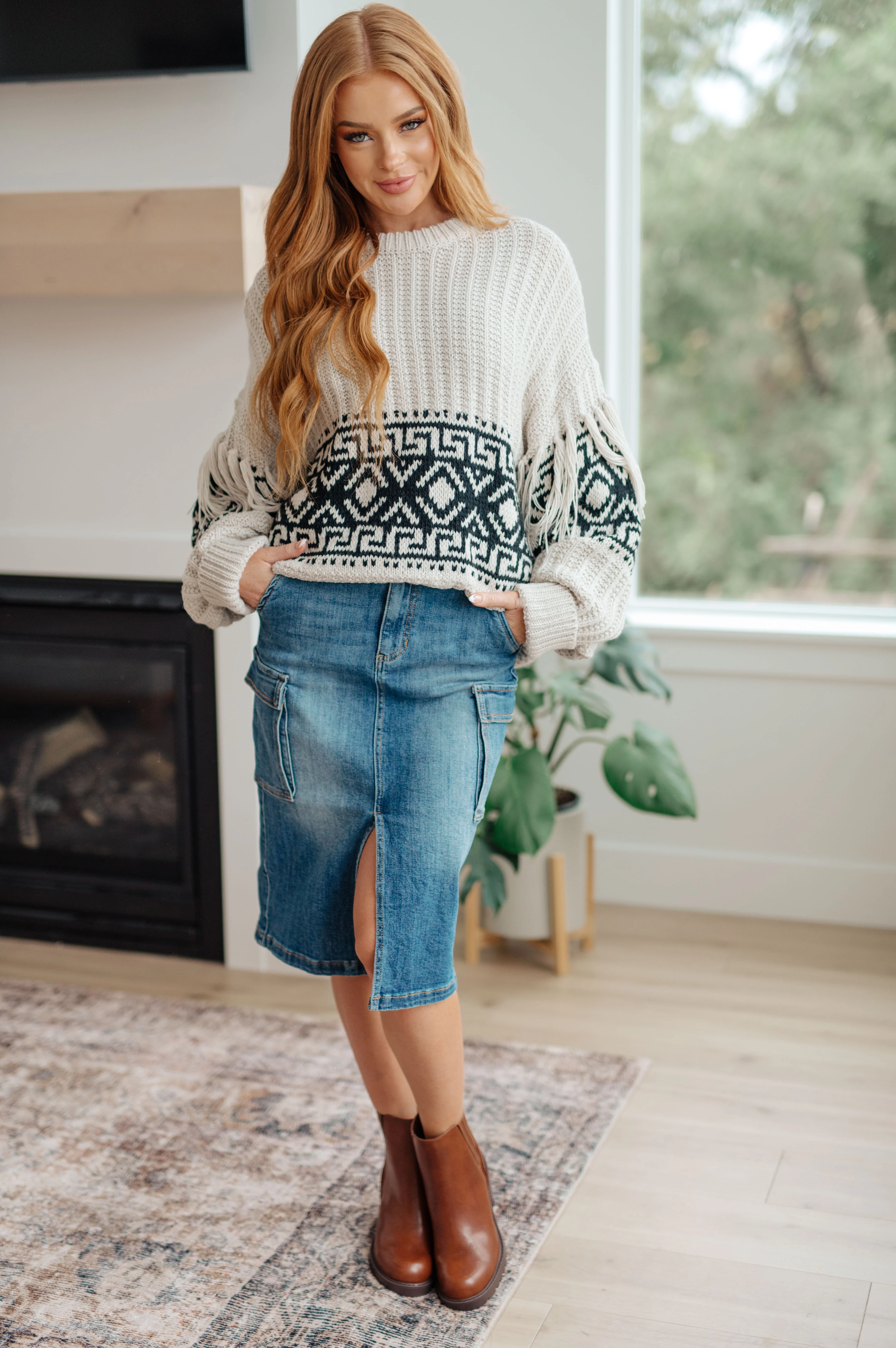 Don't Waver Fringe Detail Sweater - 10/31/2023 - Image 3