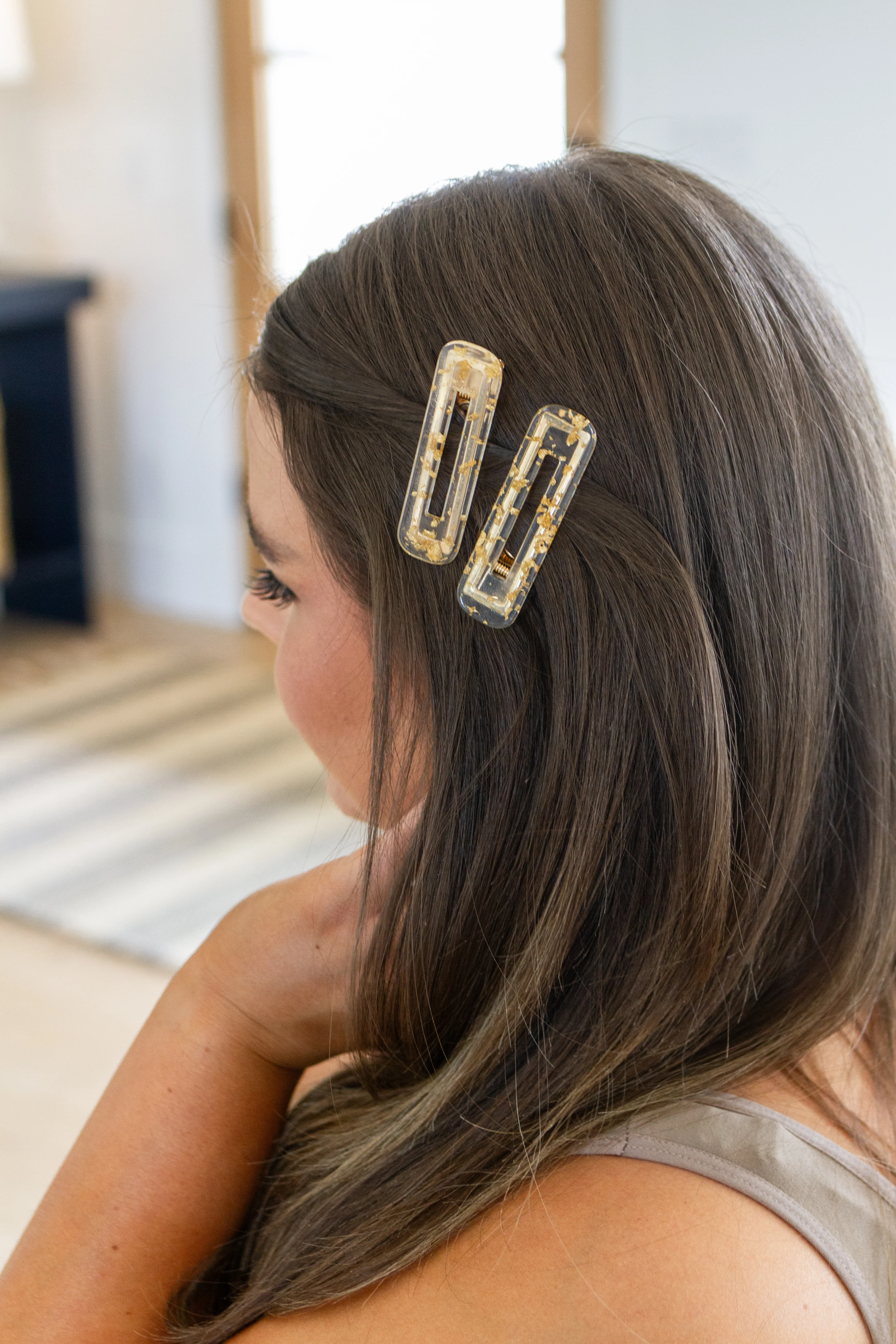 Double Trouble 2 Pack Hair Clip in Gold Leaf - 8/14/2023 - Image 3