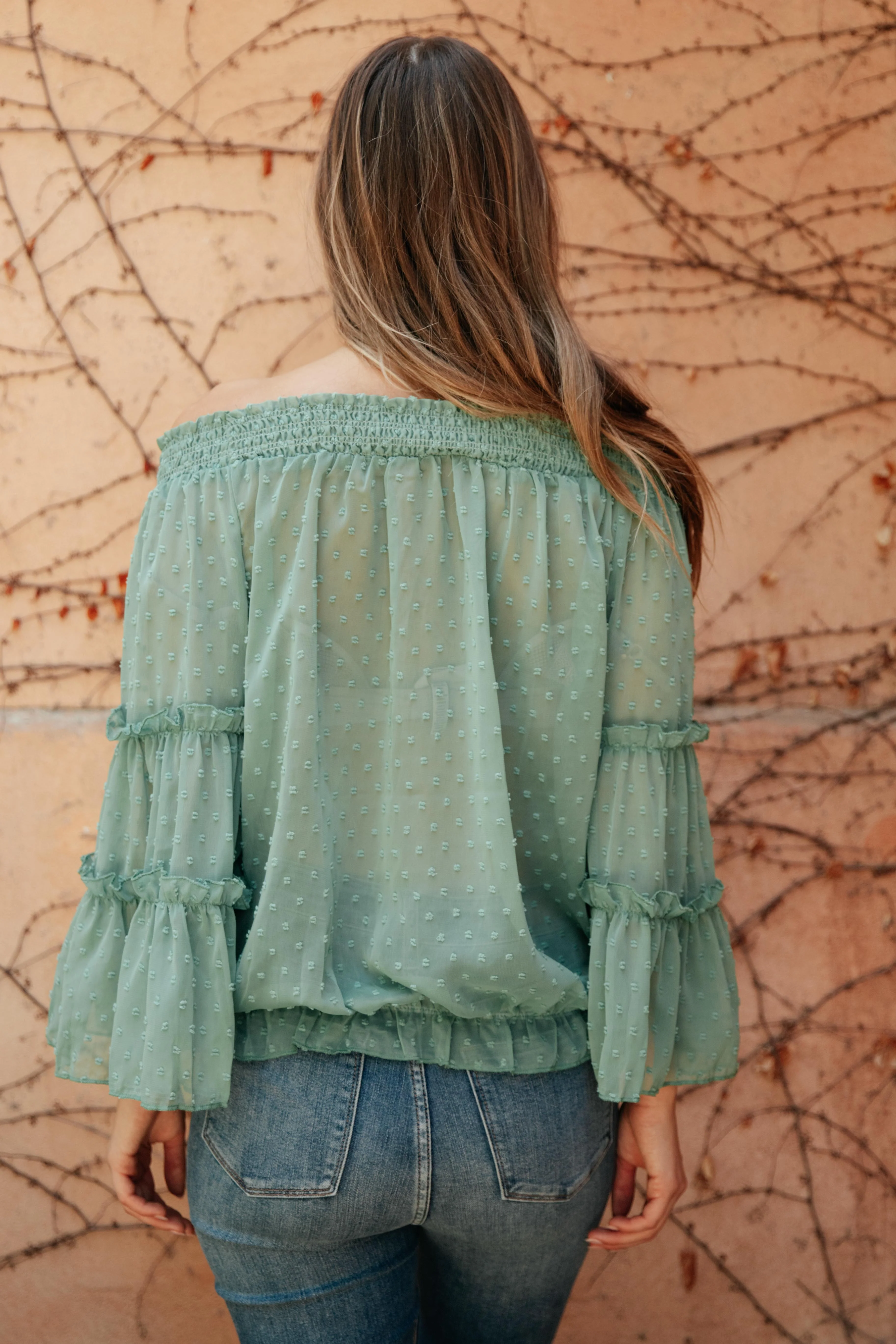 Dreaming Of Swiss Dots Top in Sage - 8/24/2021 - Image 13