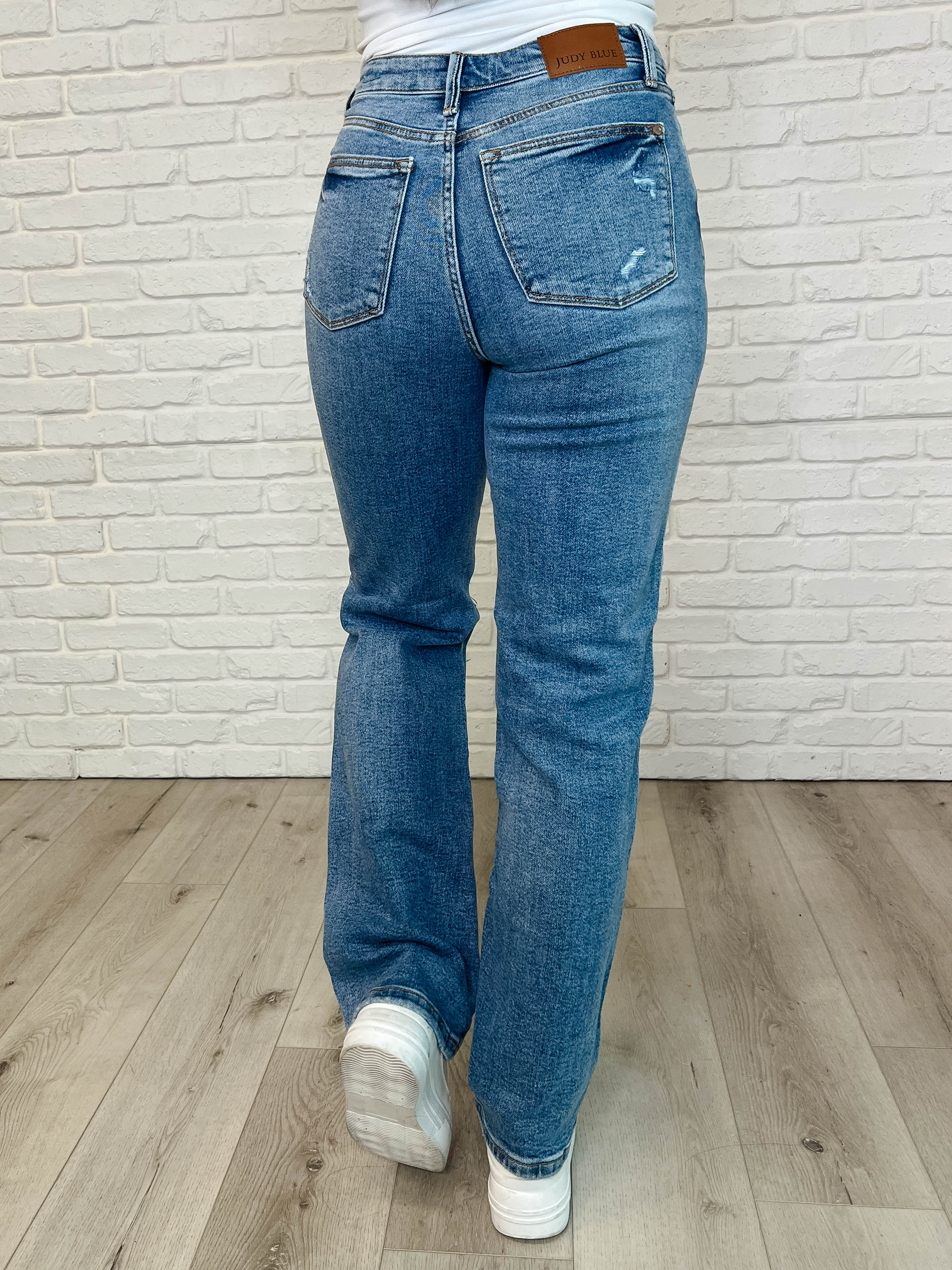 Dylan High Rise Rigid Magic Criss-Cross Waistband Straight Jeans - 3/5/2025 - Image 5