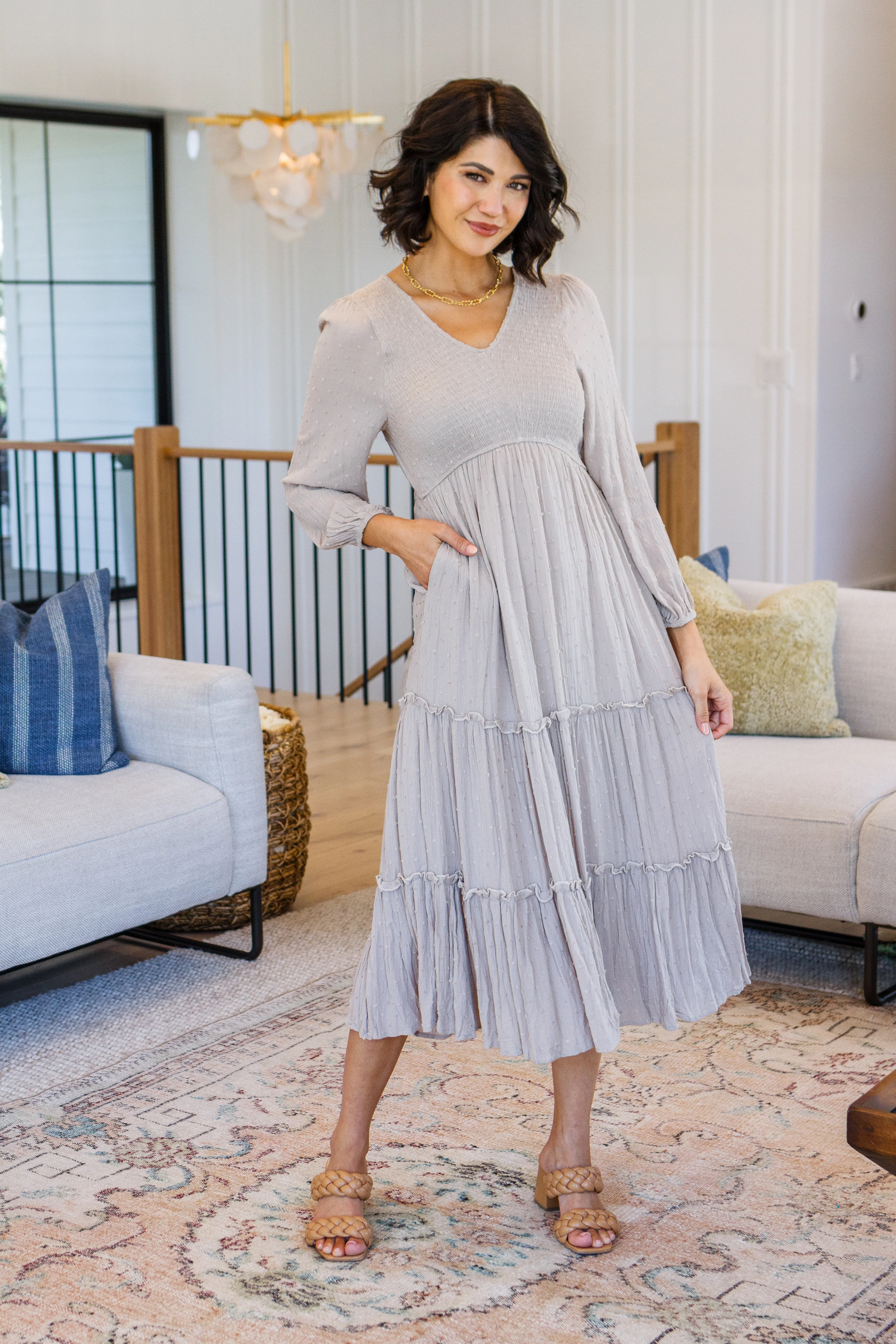 Easy Come, Easy Go Tiered Midi Dress - 8/11/2023 - Image 3