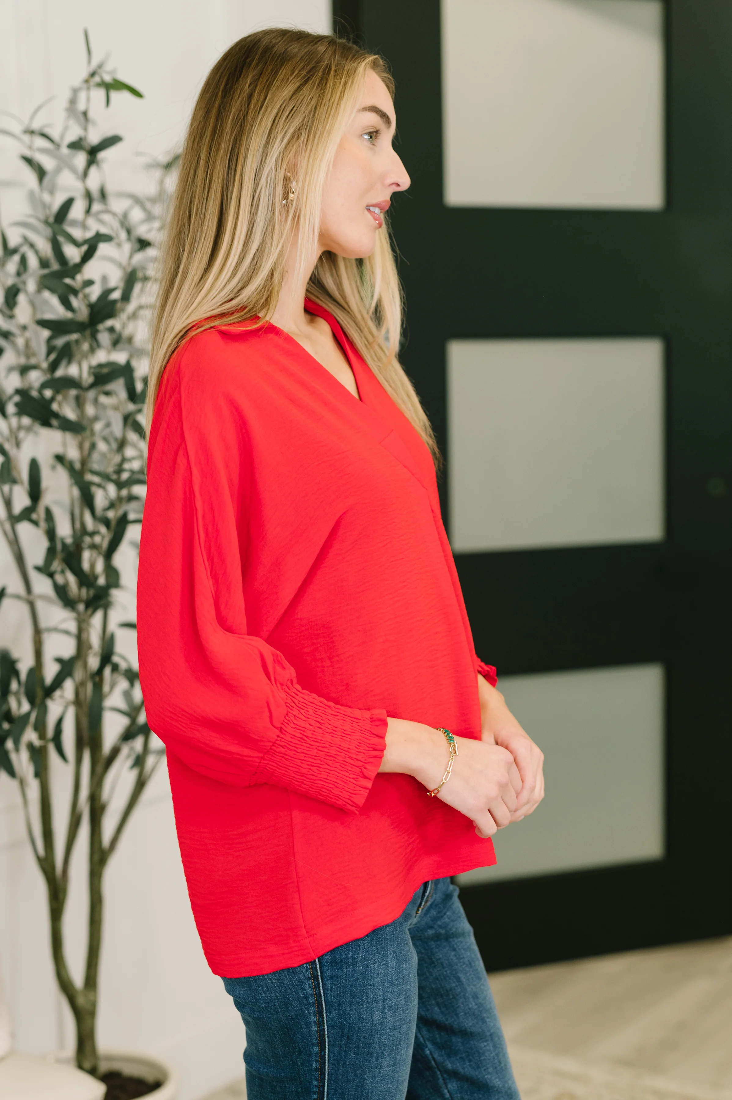 Easy Essence V-Neck Oversized Tunic Top - 1/27/2026 - Image 4