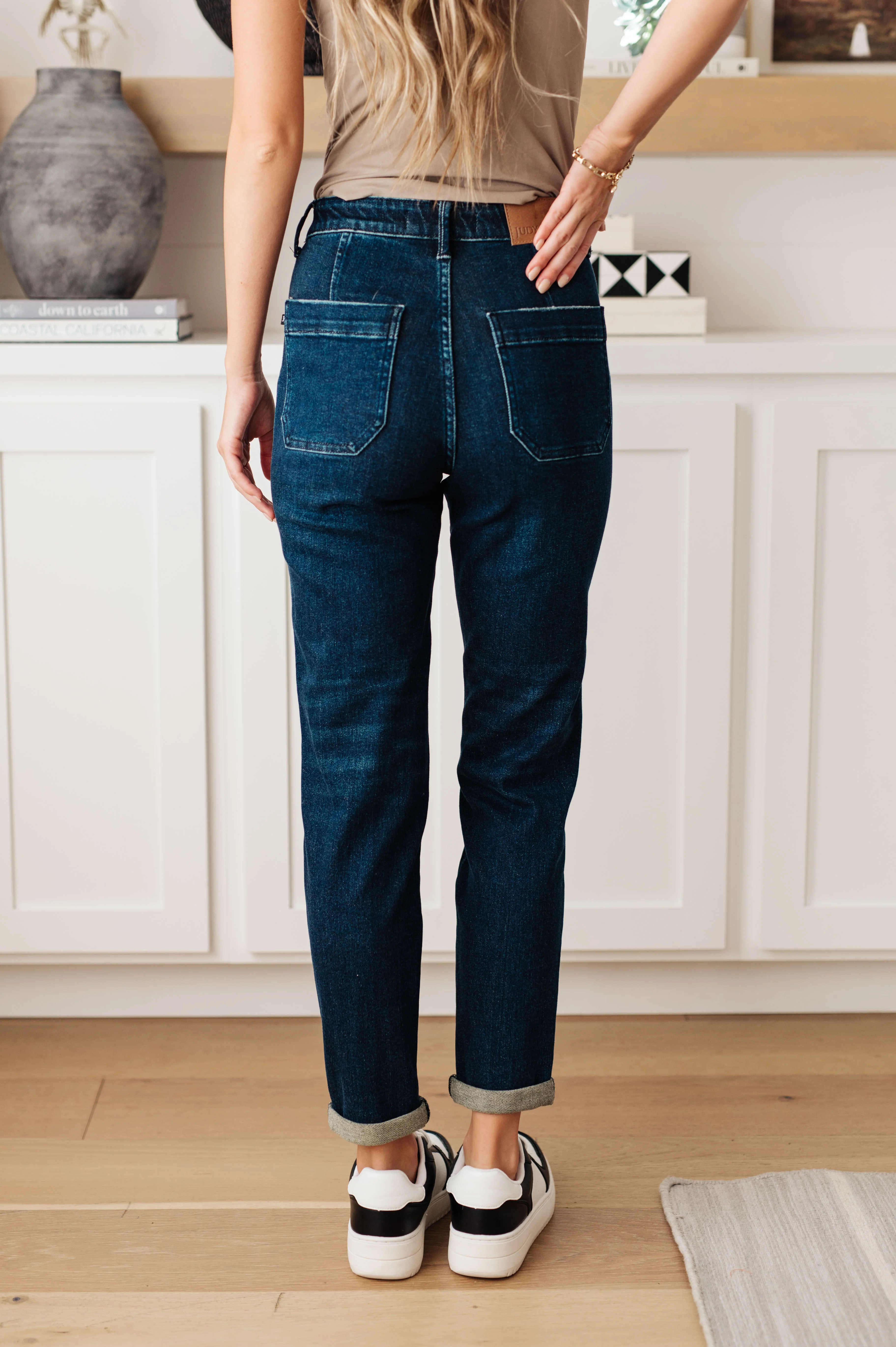 Eli Pull On Denim Joggers in Dark Wash - 10/4/2023 - Image 7