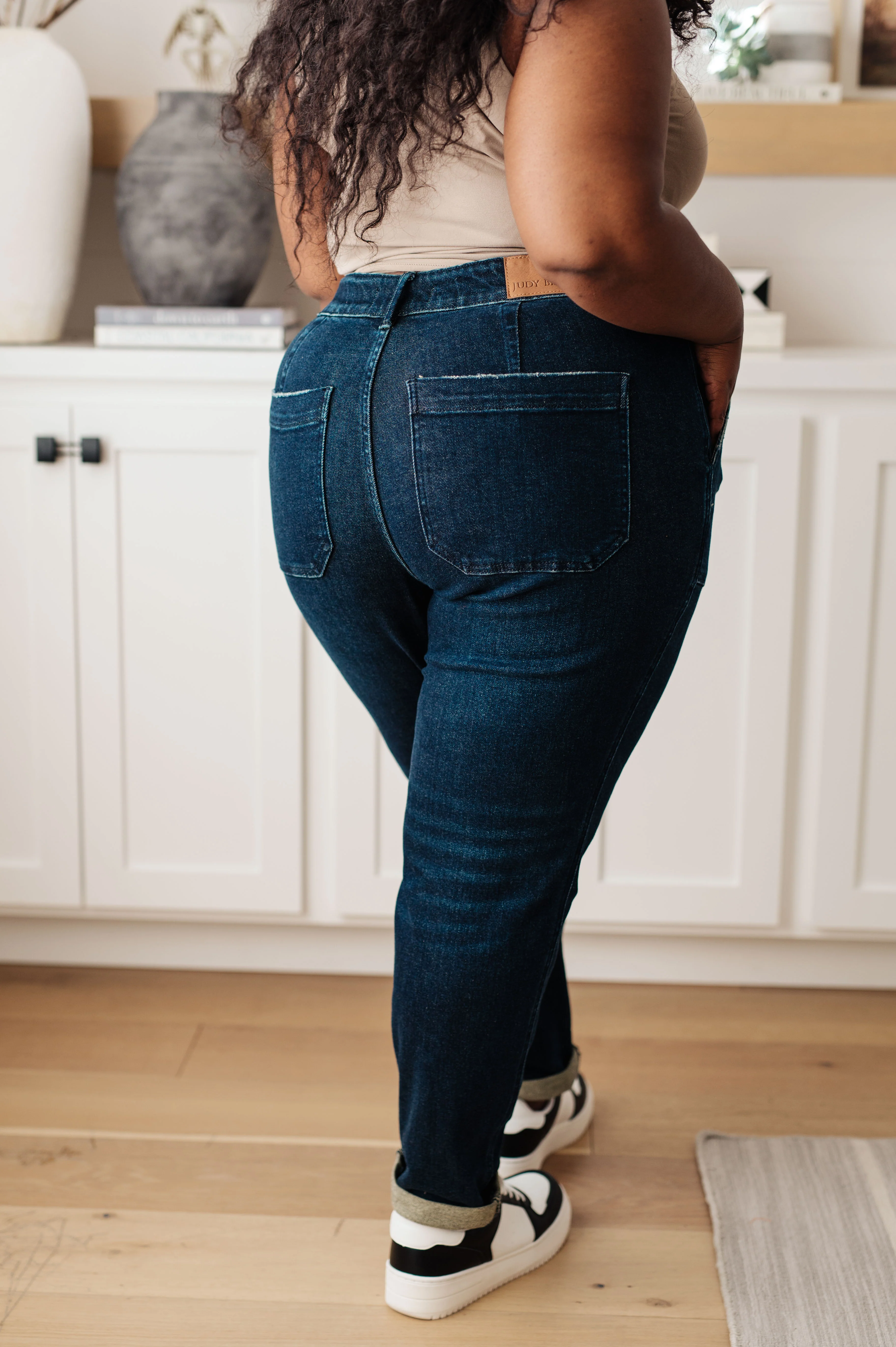 Eli Pull On Denim Joggers in Dark Wash - 10/4/2023 - Image 8