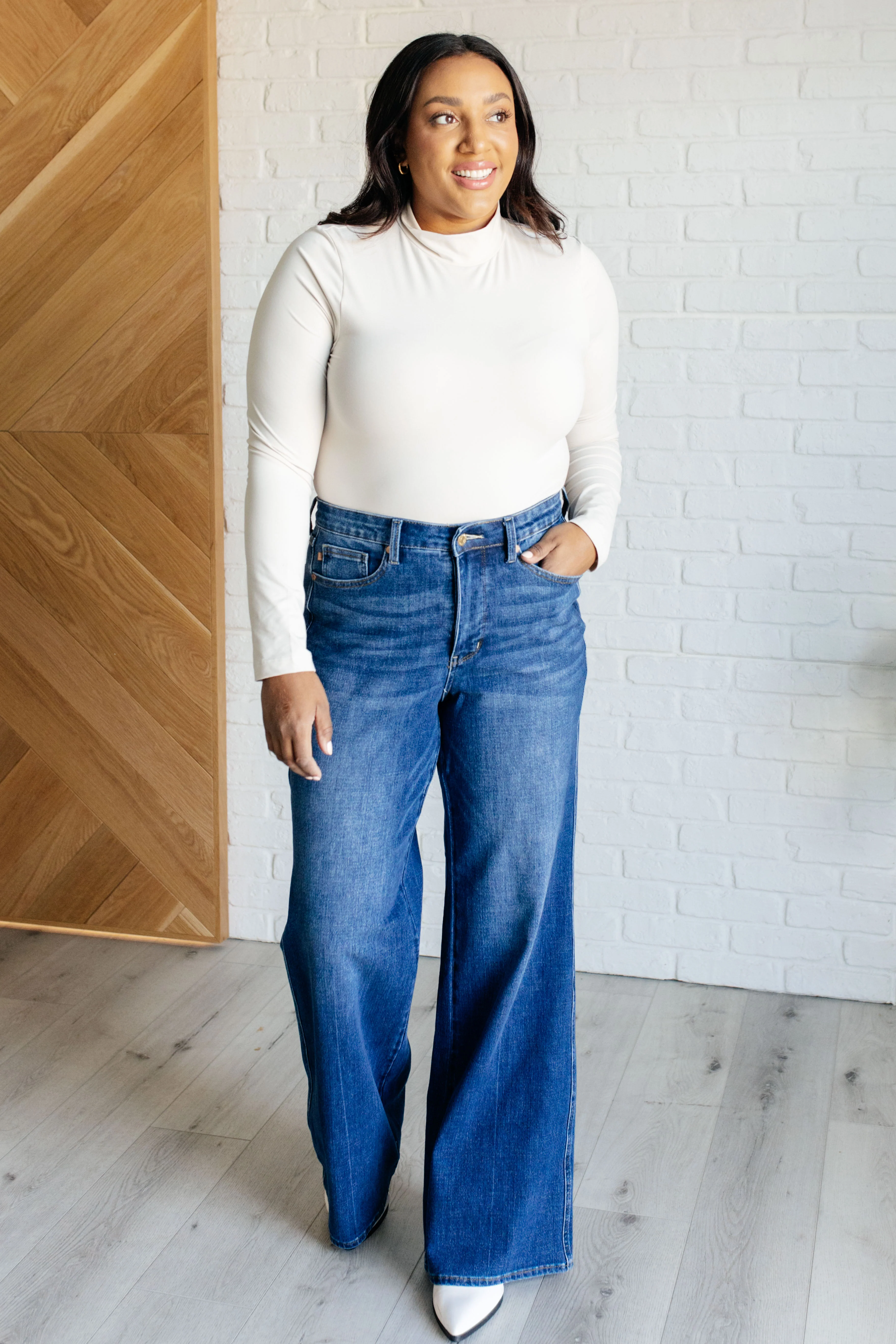 Eliza High Rise Control Top Retro Wide Leg Jeans - 9/25/2024 - Image 5