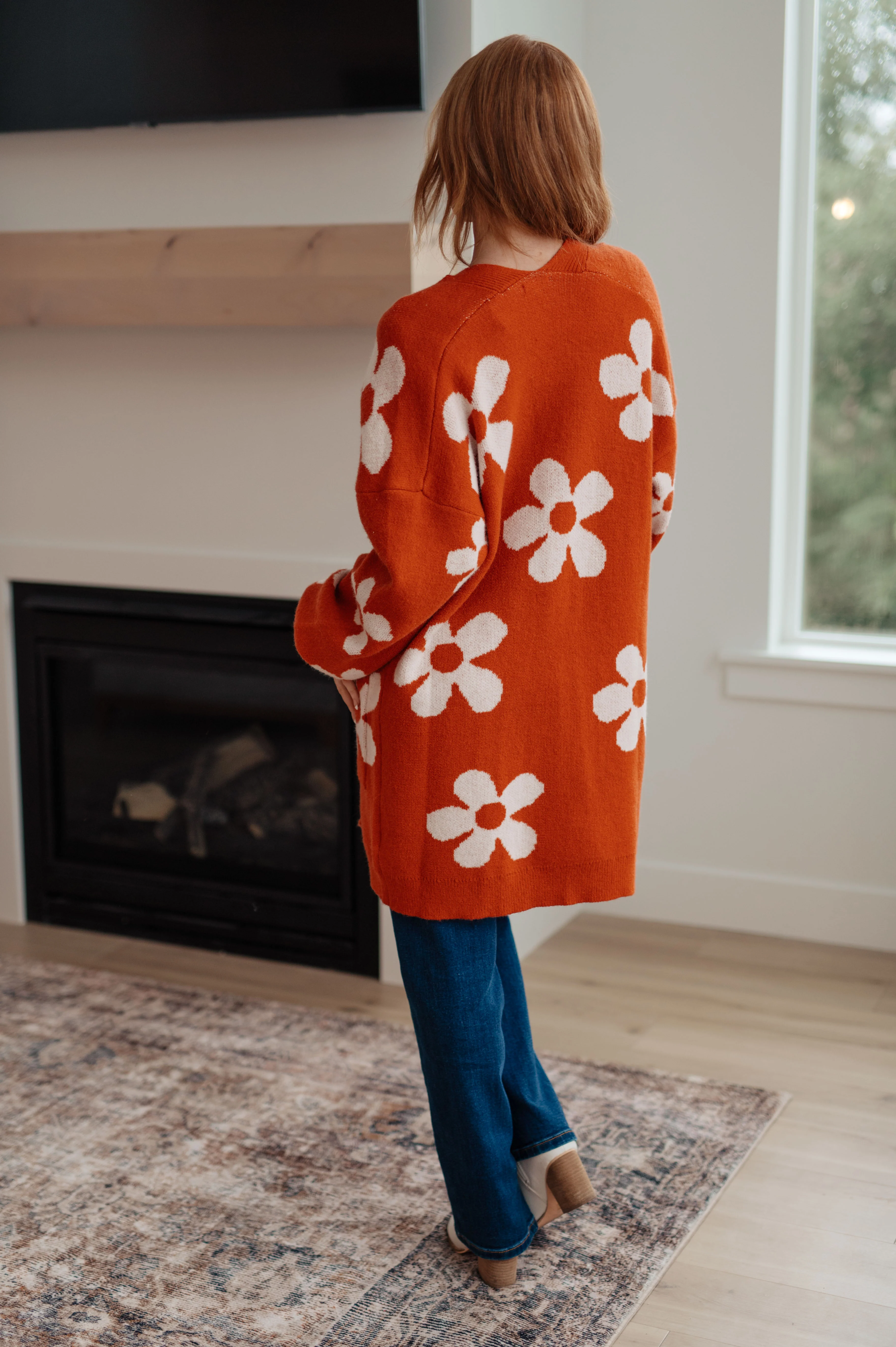 Enough Anyways Floral Cardigan in Burnt Orange - 10/27/2025 - Image 10