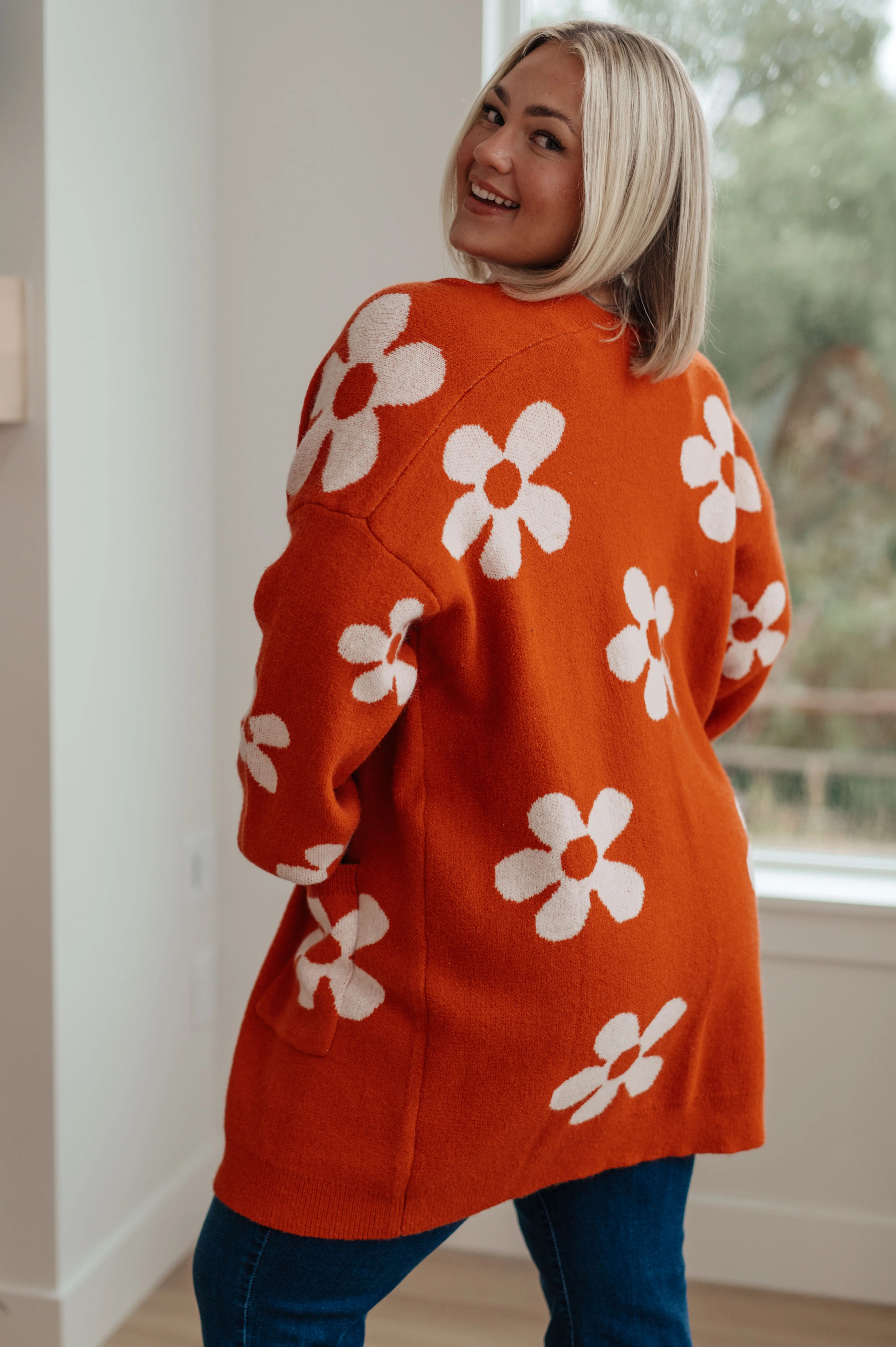 Enough Anyways Floral Cardigan in Burnt Orange - 10/27/2025 - Image 7