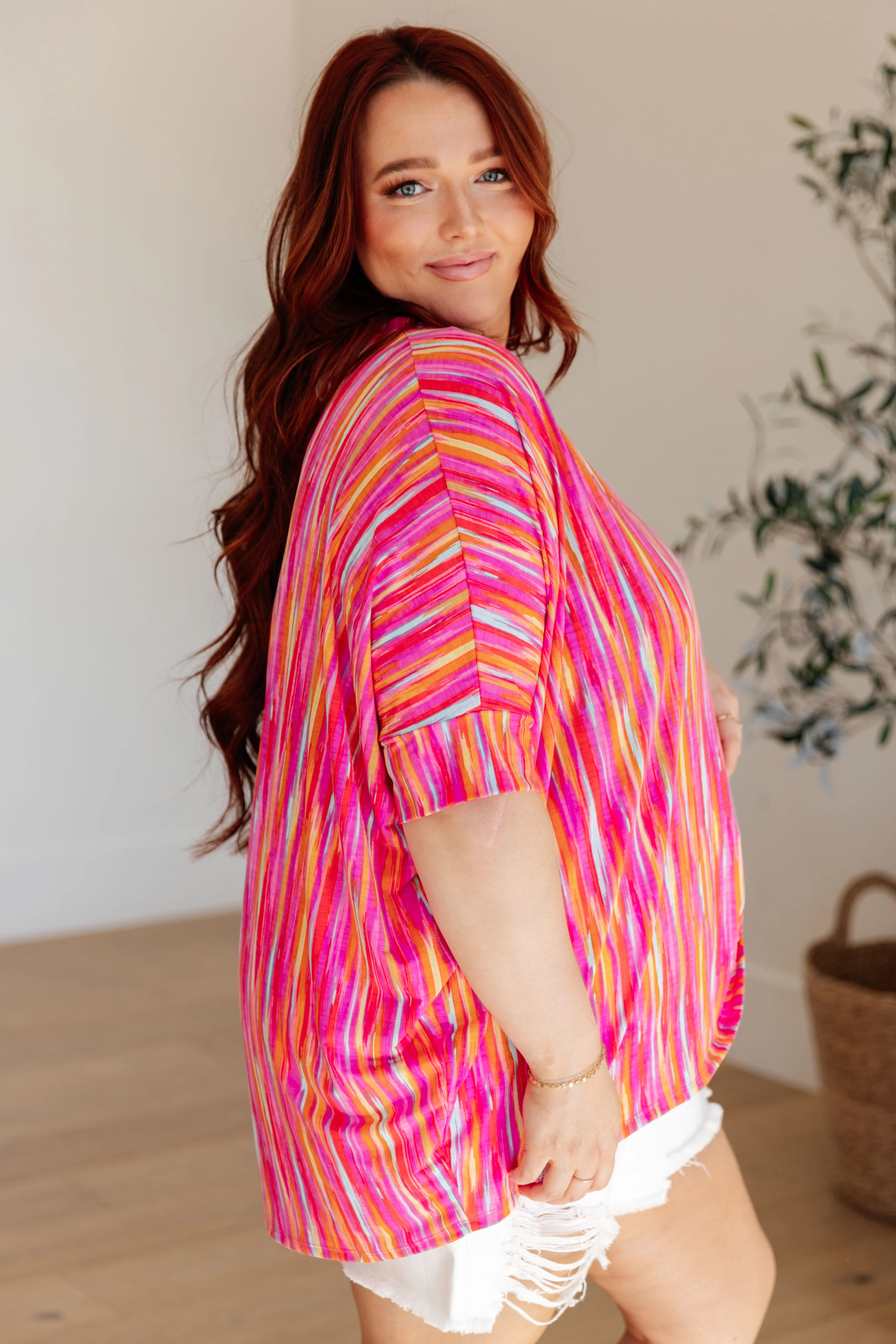 Essential Blouse in Magenta Kaleidoscope - 3/22/2024 - Image 7
