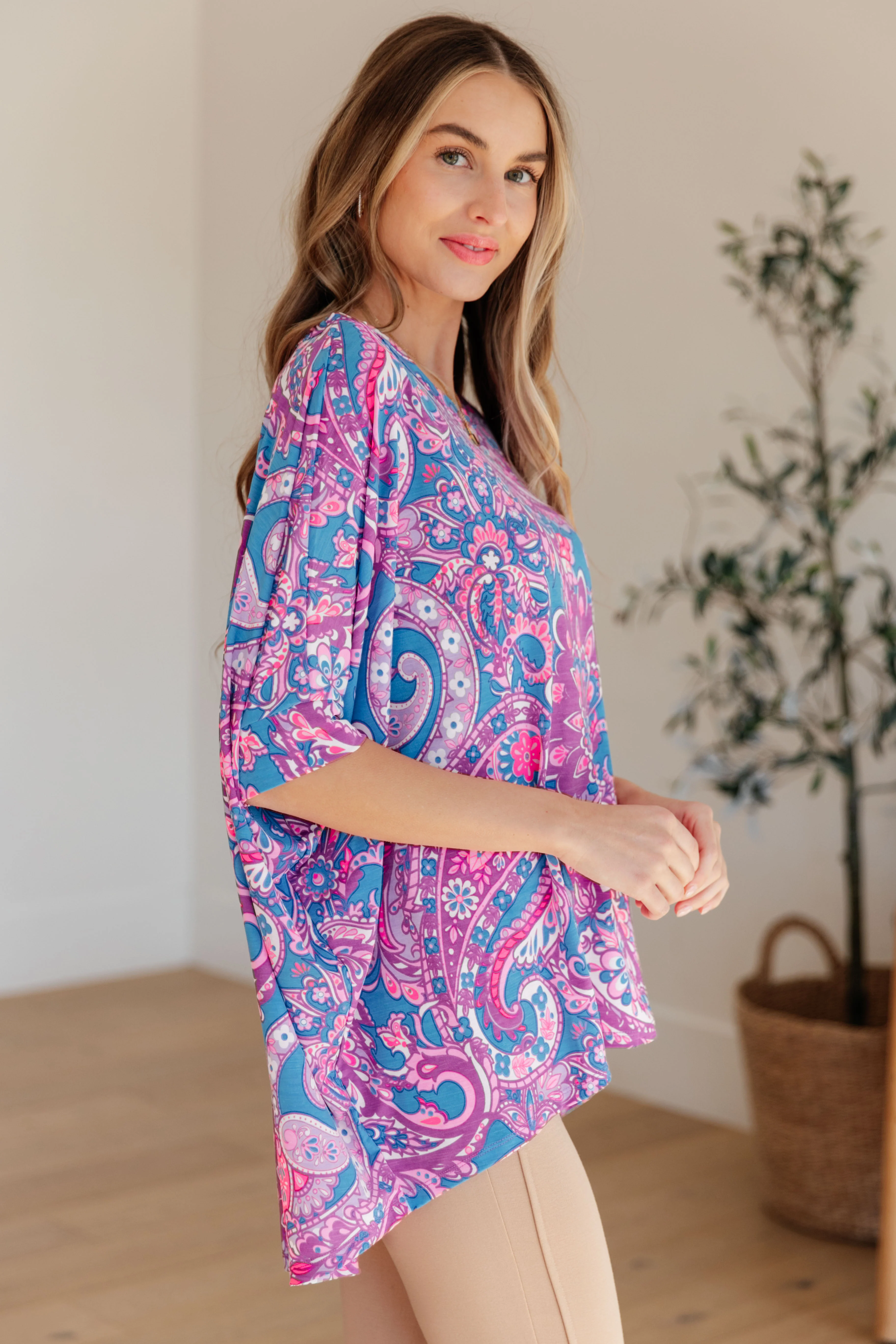 Essential Blouse in Purple Paisley - 3/22/2024 - Image 6