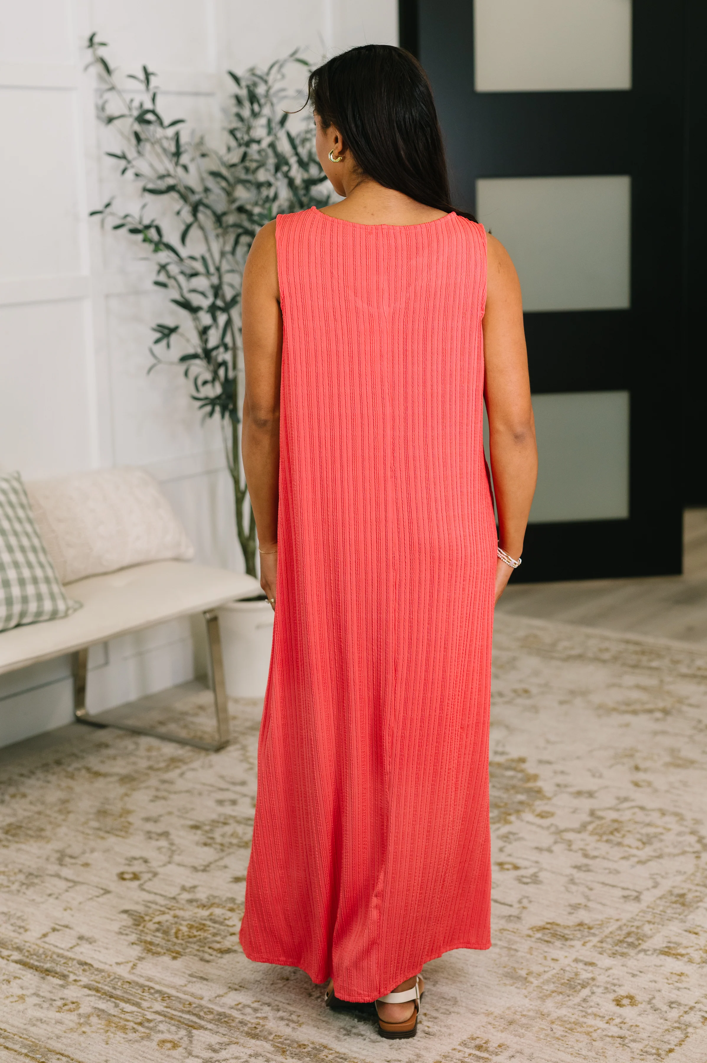 Everything She Wants Sleeveless Maxi Dress in Coral - 5/29/2026 NEW - Image 5