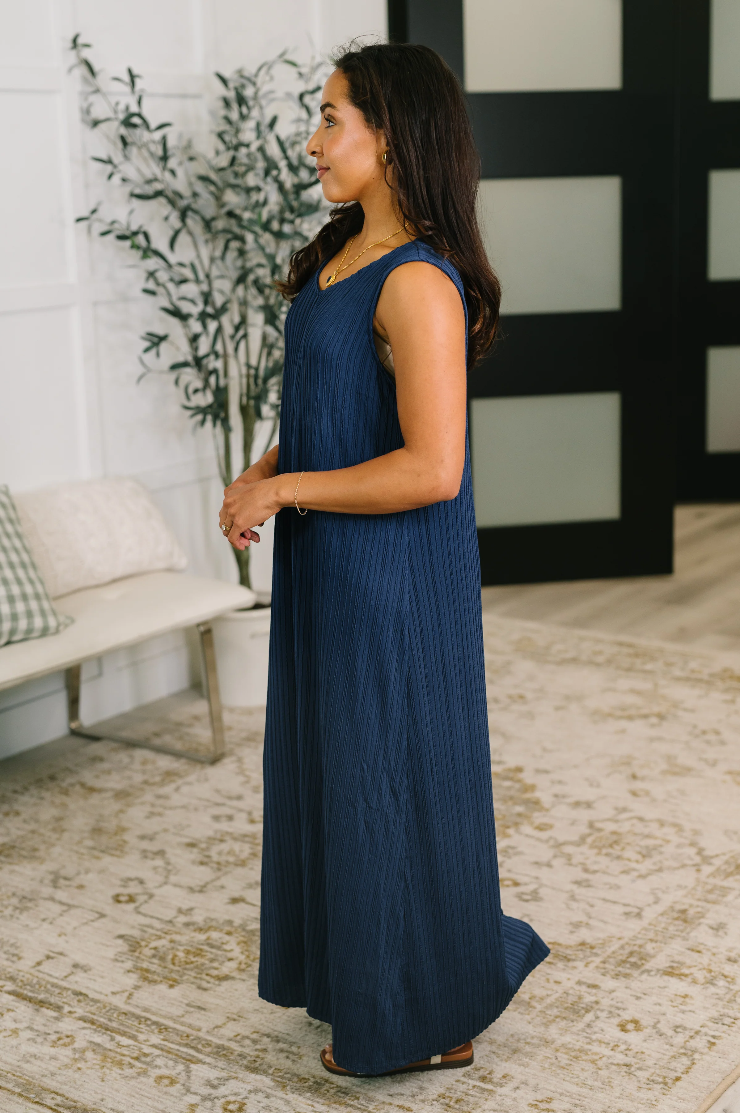 Everything She Wants Sleeveless Maxi Dress in Navy - 5/29/2026 NEW - Image 3
