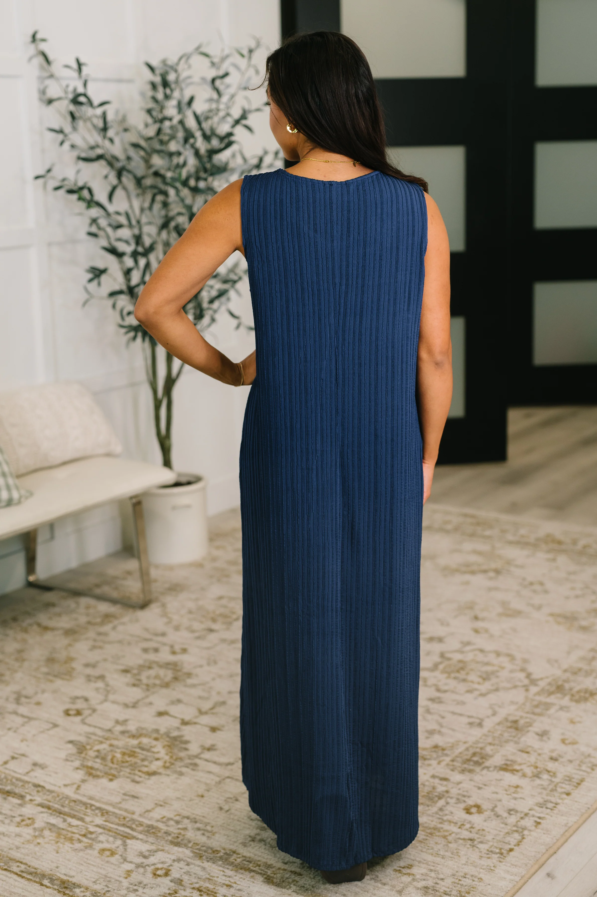 Everything She Wants Sleeveless Maxi Dress in Navy - 5/29/2026 NEW - Image 4