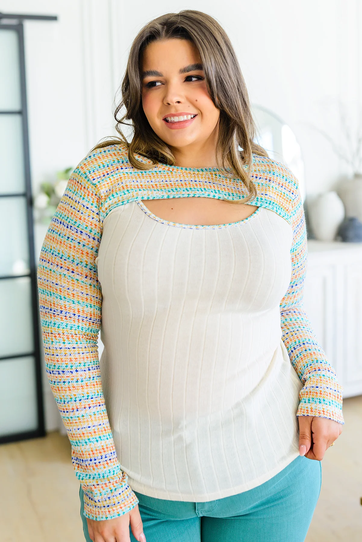 Evidently Extra Peekaboo Cut Out Top - 4/4/2023 - Image 17