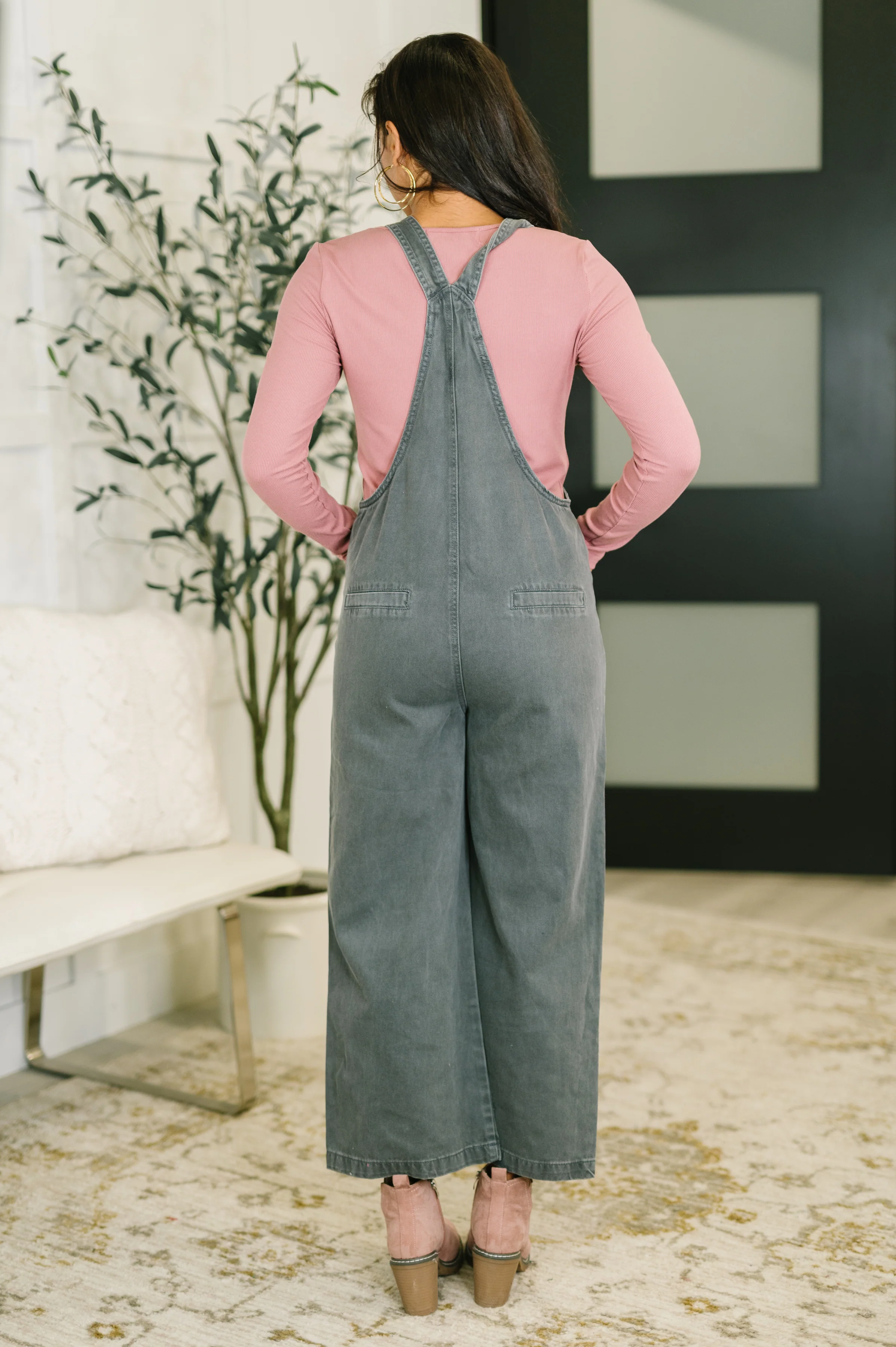 Exactly Where You Are Jumpsuit in Ash Black - 1/16/2026 NEW - Image 4
