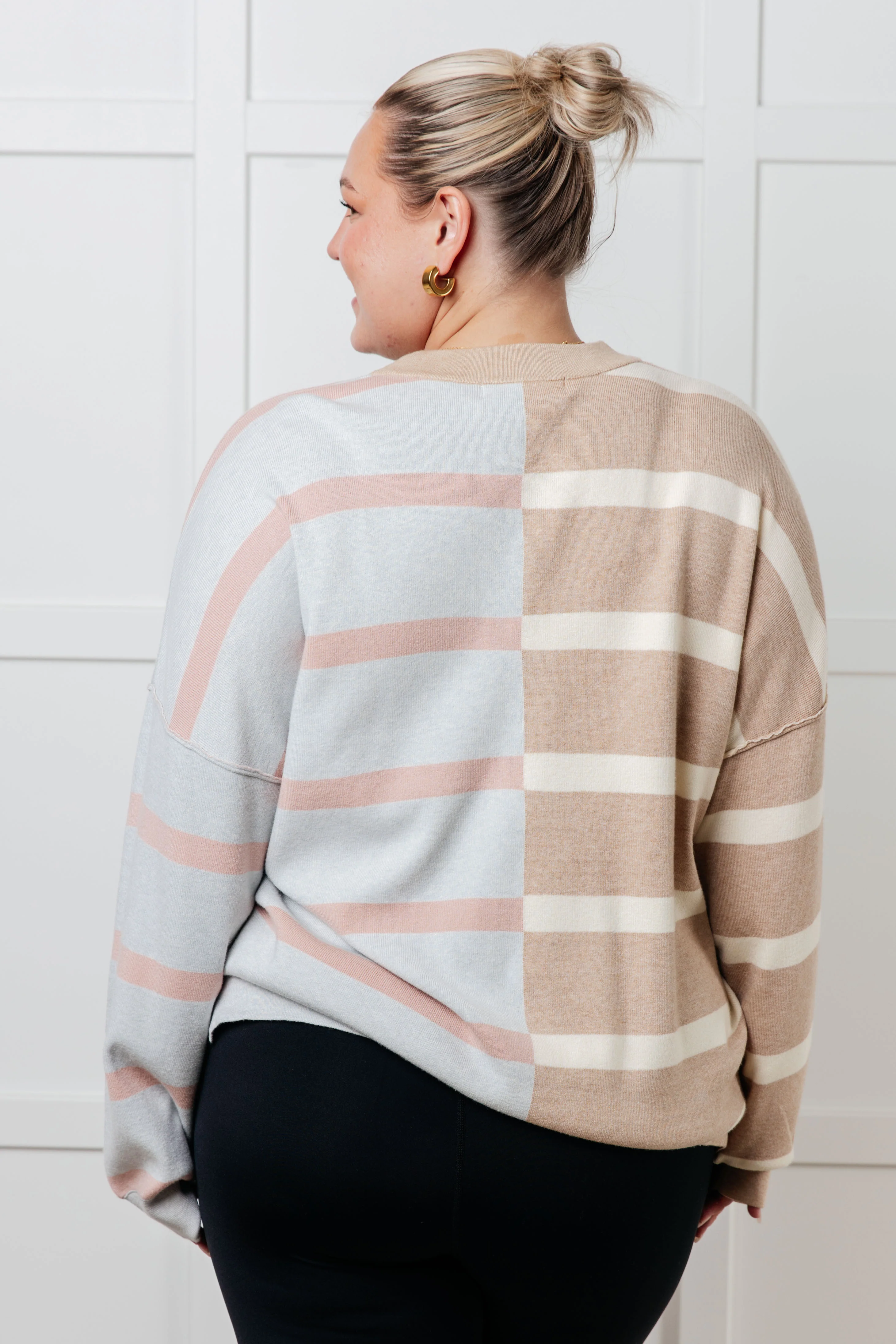 Exceptional Thought Striped Patchwork Sweater - 10/23/2025 - Image 11